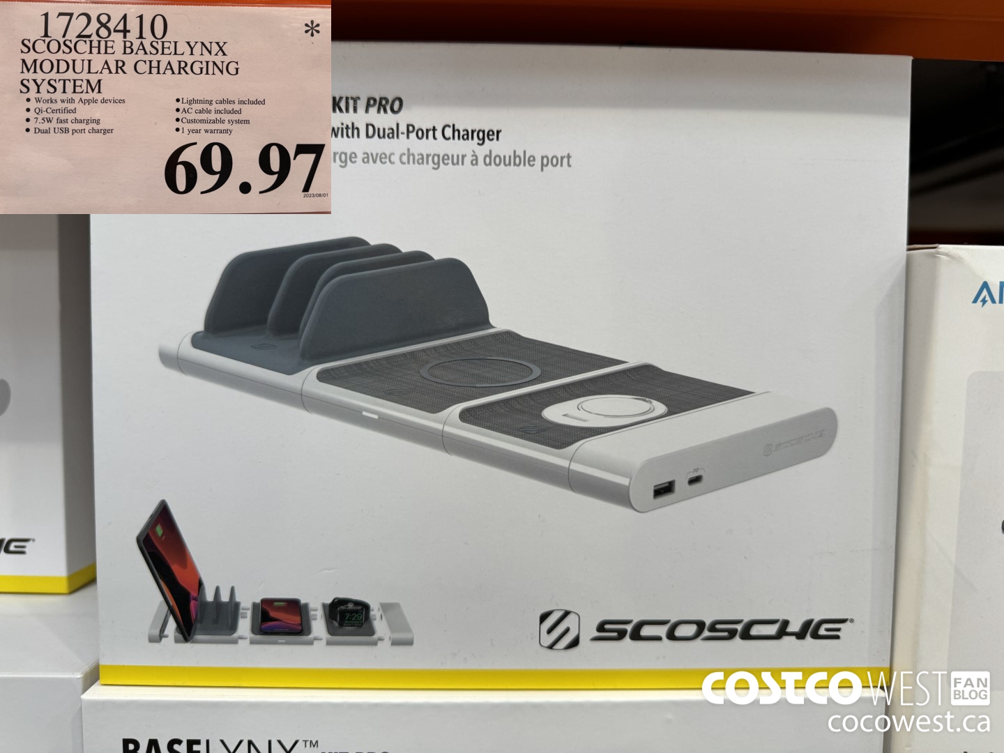 1728410 SCOSCHE BASELYNX MODULAR CHARGING SYSTEM $69.97