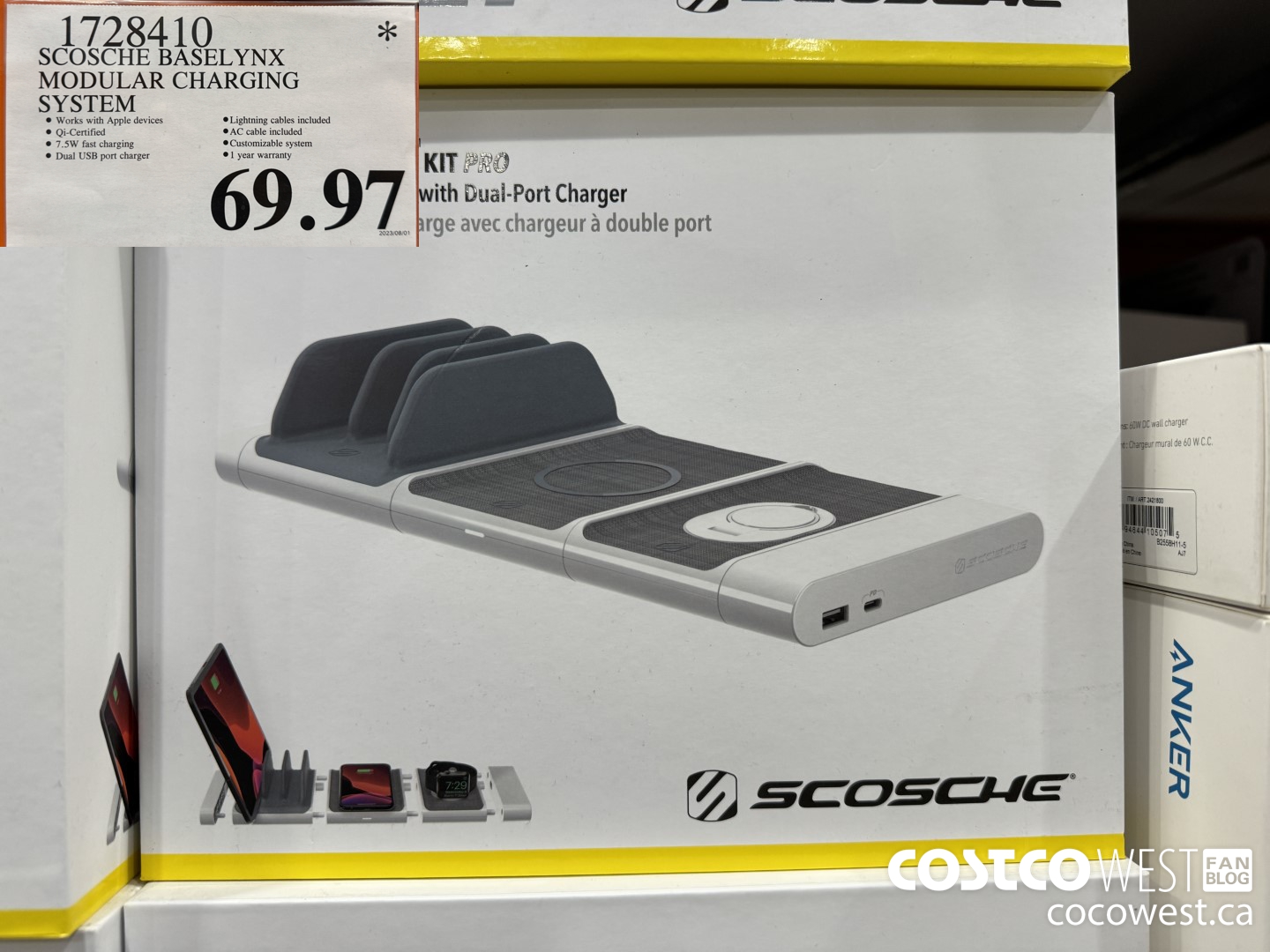 1728410 SCOSCHE BASELYNX MODULAR CHARGING SYSTEM $69.97