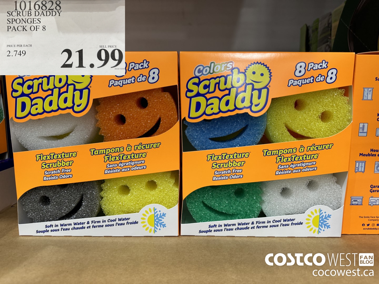 1016828 SCRUB DADDY SPONGES PACK OF 8 $21.99