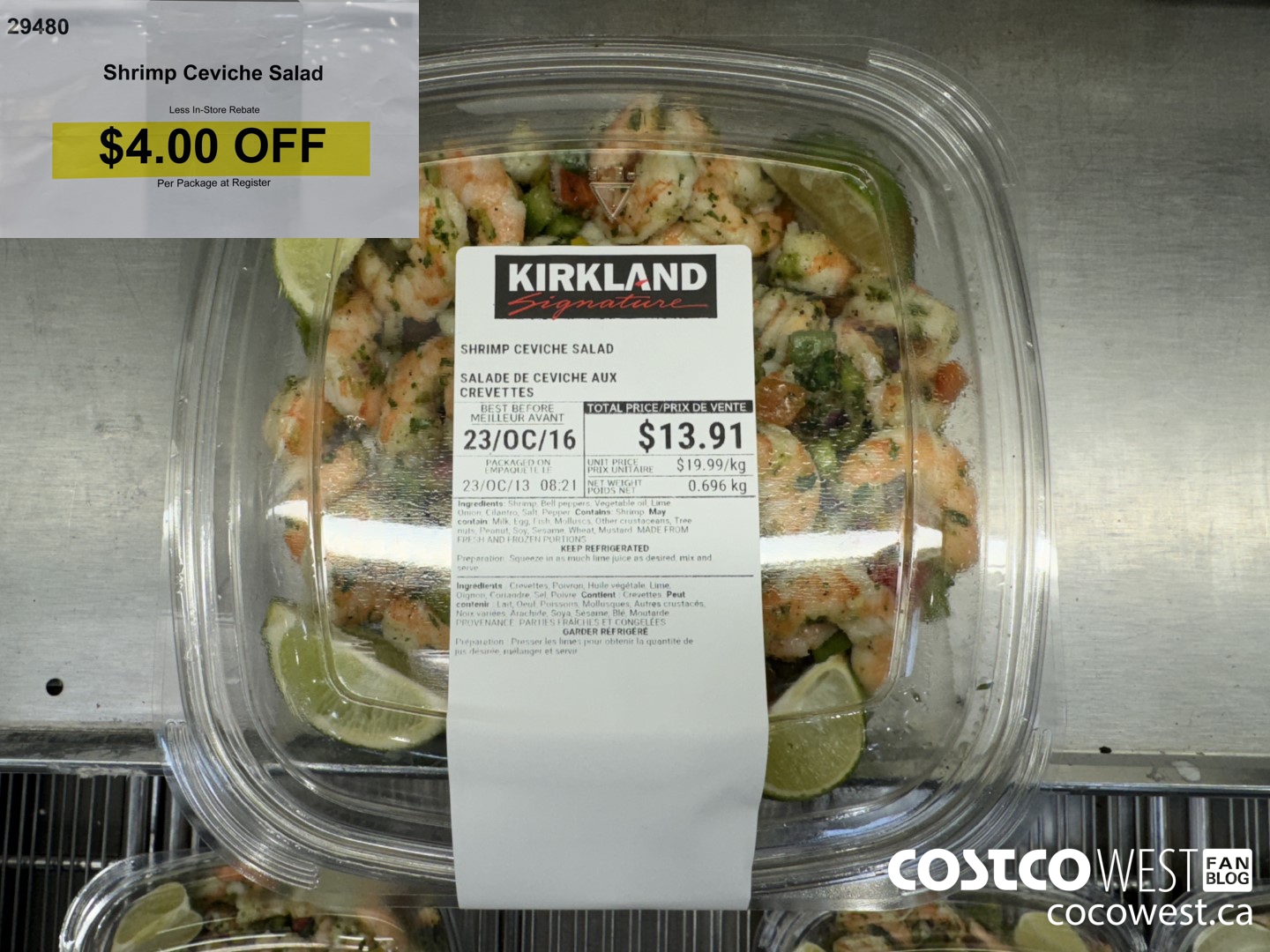 29480 SHRIMP CEVICHE SALAD ($4.00 INSTANT SAVINGS)