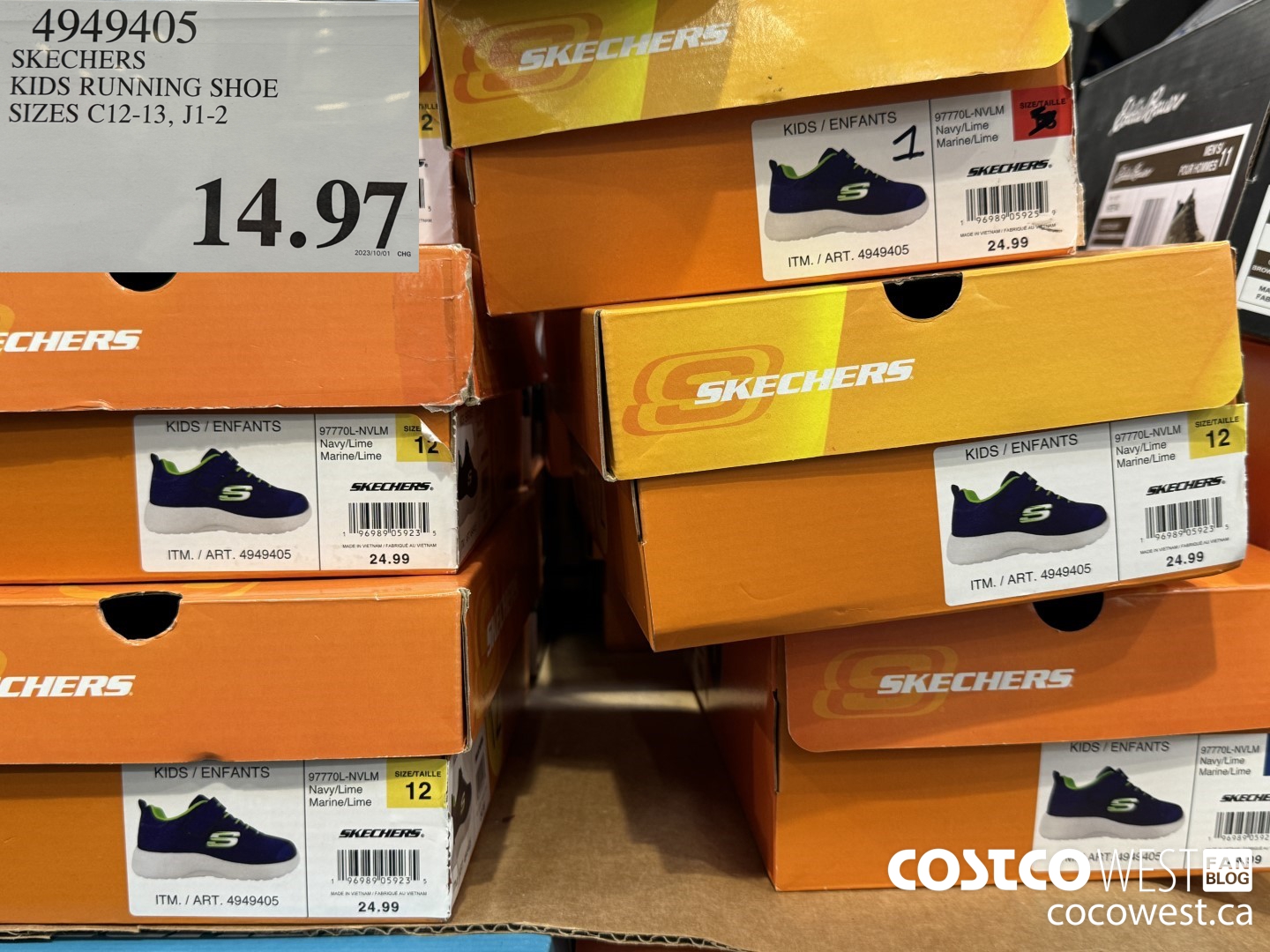 4949405 SKECHERS KIDS RUNNERS SIZES C12-13, J1-4 $14.97