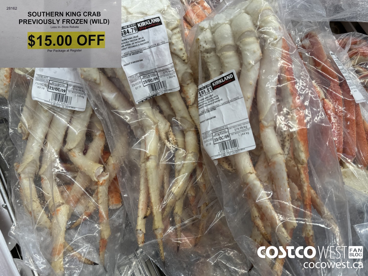 28162 SOUTHERN KING CRAB PREVIOUSLY FROZEN (WILD) ($15.00 INSTANT SAVINGS)