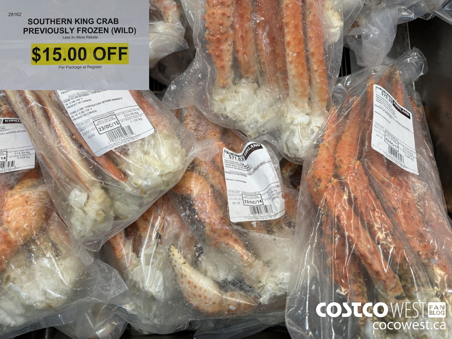 28162 SOUTHERN KING CRAB PREVIOUSLY FROZEN (WILD) ($15.00 INSTANT SAVINGS)