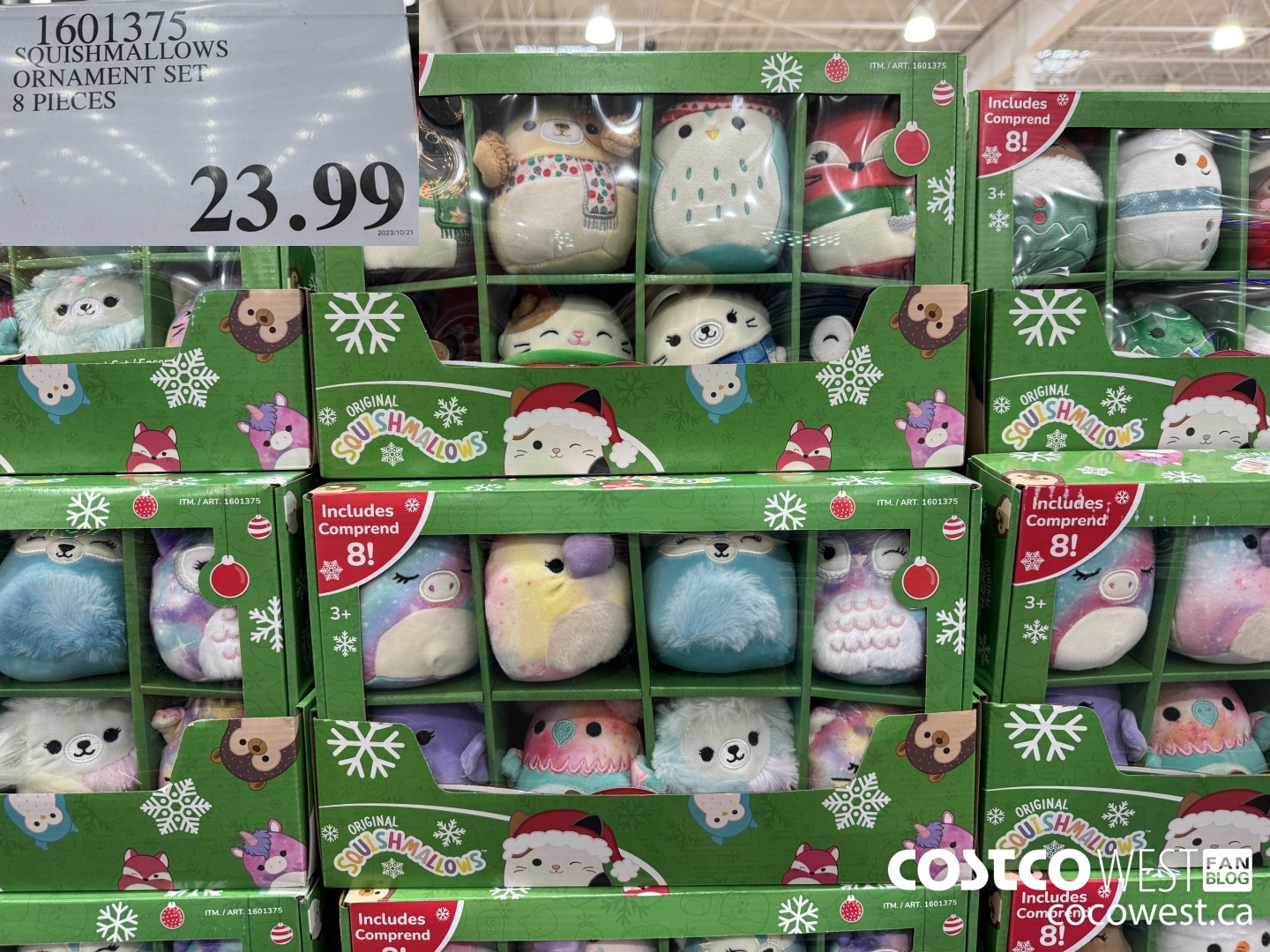 Costco] Squishmallows 6 Pack Holiday Plush Ornament Set $12.99