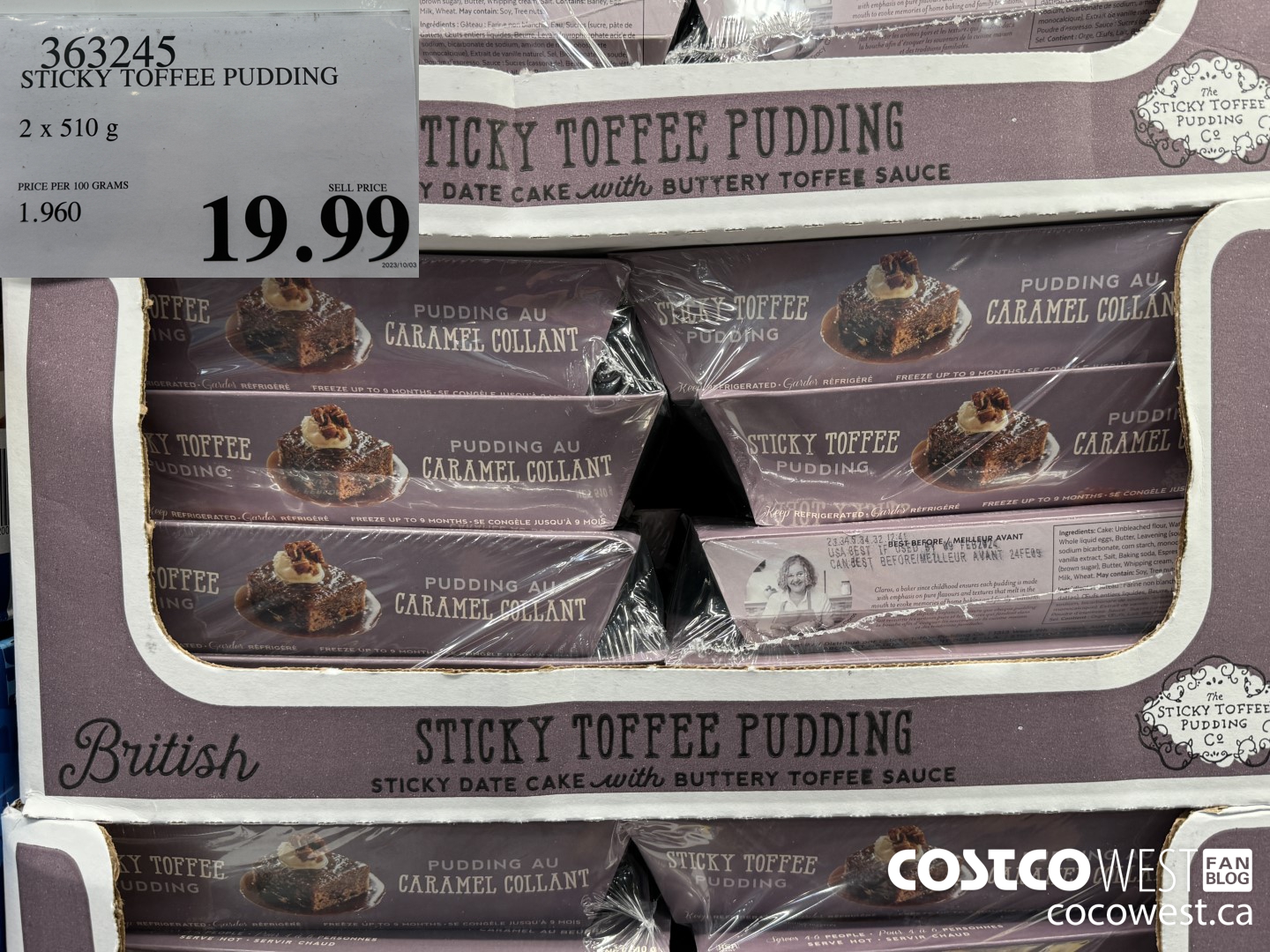 363245 STICKY TOFFEE PUDDING 2 X 510 G $19.99