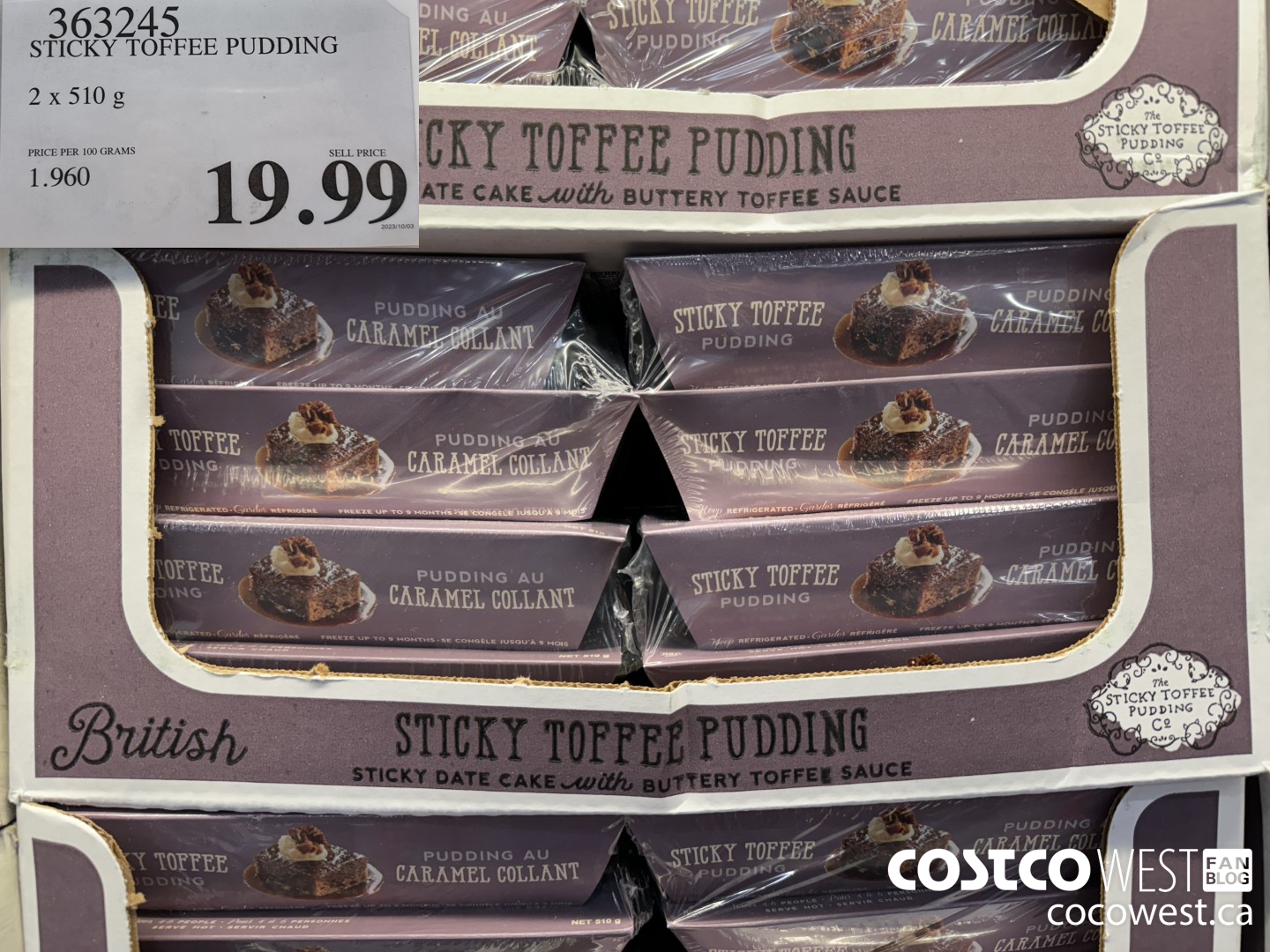 363245 STICKY TOFFEE PUDDING 2 X 510 G $19.99
