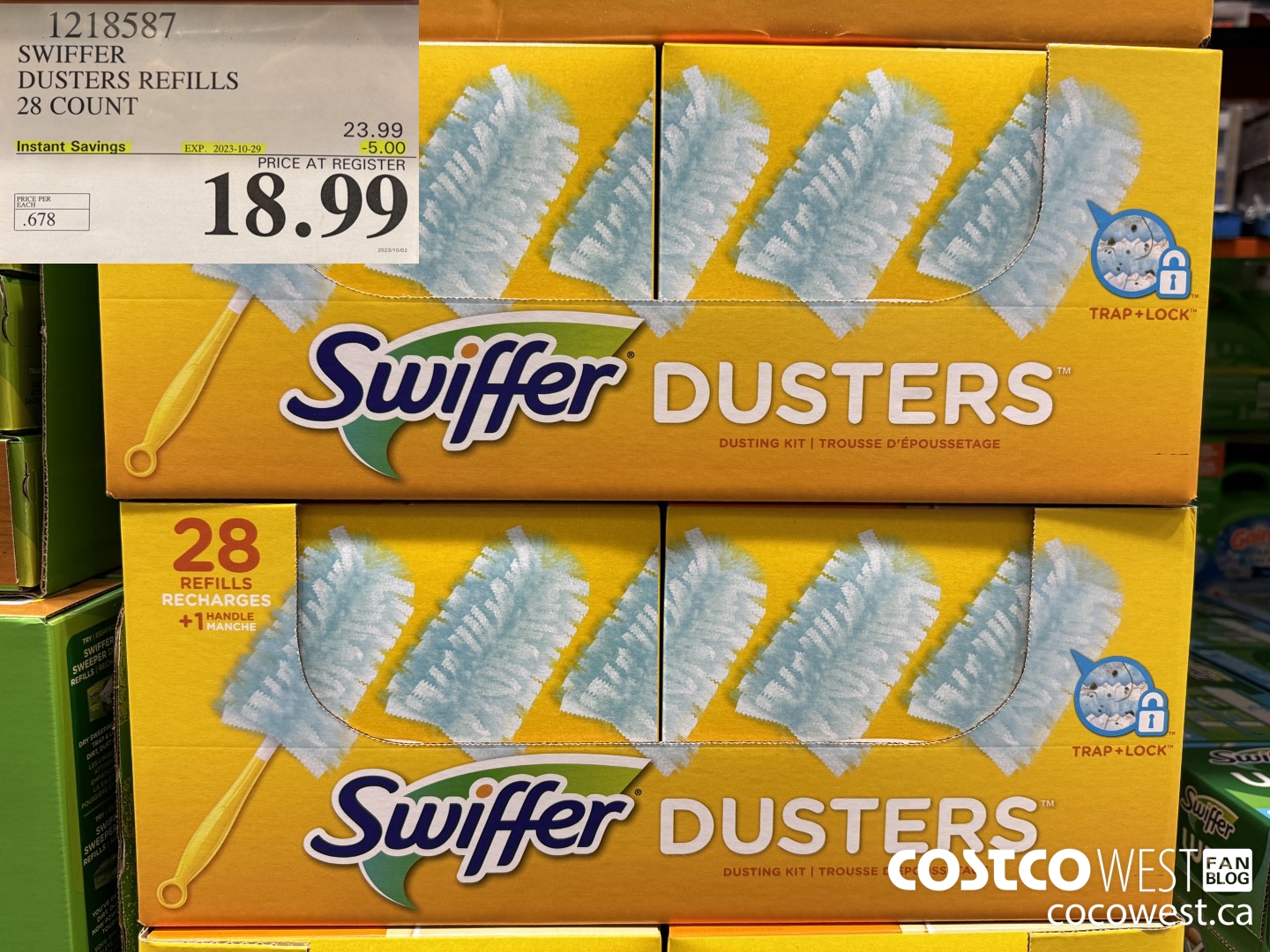 1218587 SWIFFER DUSTERS 28 COUNT ($5.00 INSTANT SAVINGS EXPIRES ON 2023-10-29) $18.99
