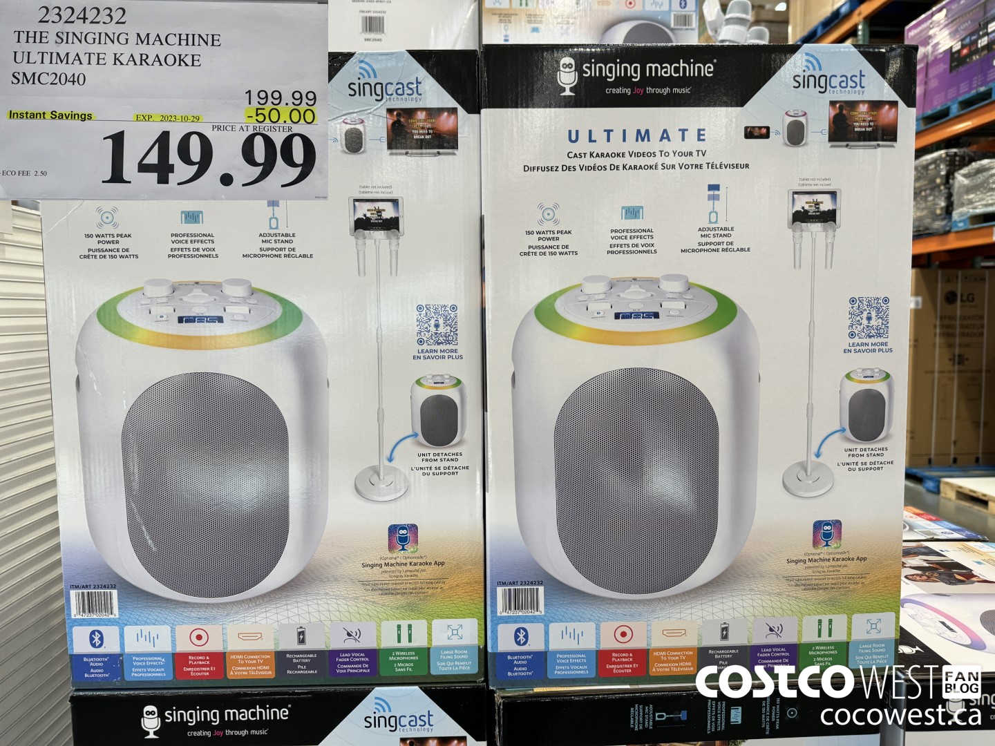 2324232 THE SINGING MACHINE ULTIMATE KARAOKE SMC2040 ($50.00 INSTANT SAVINGS EXPIRES ON 2023-10-29) $149.99