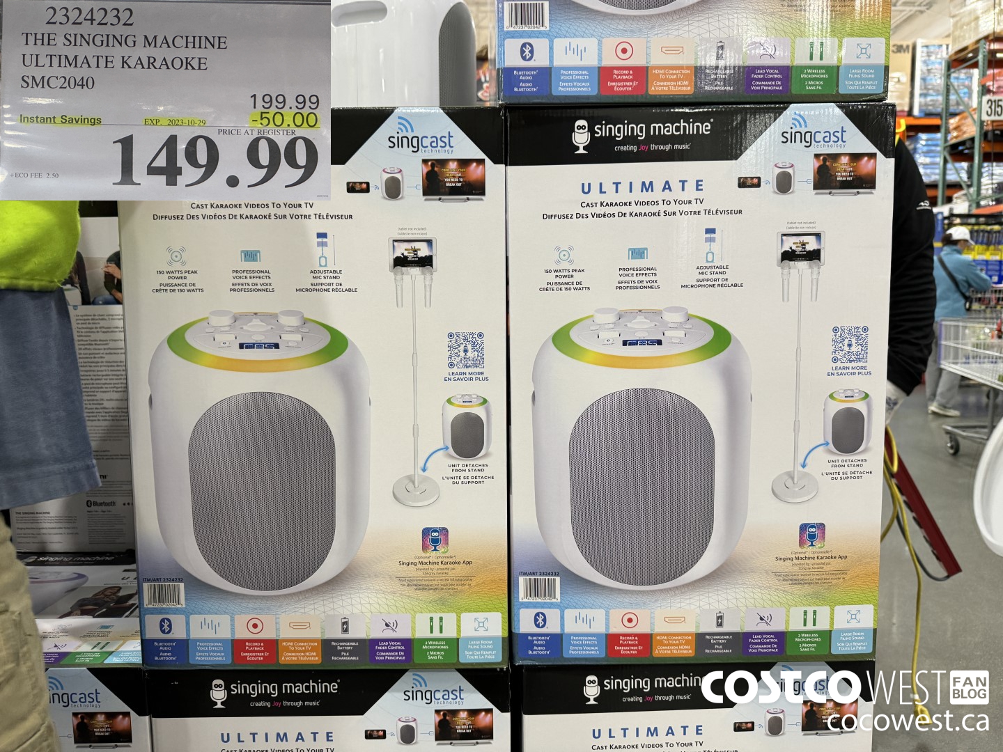 2324232 THE SINGING MACHINE ULTIMATE KARAOKE SMC2040 ($50.00 INSTANT SAVINGS EXPIRES ON 2023-10-29) $149.99