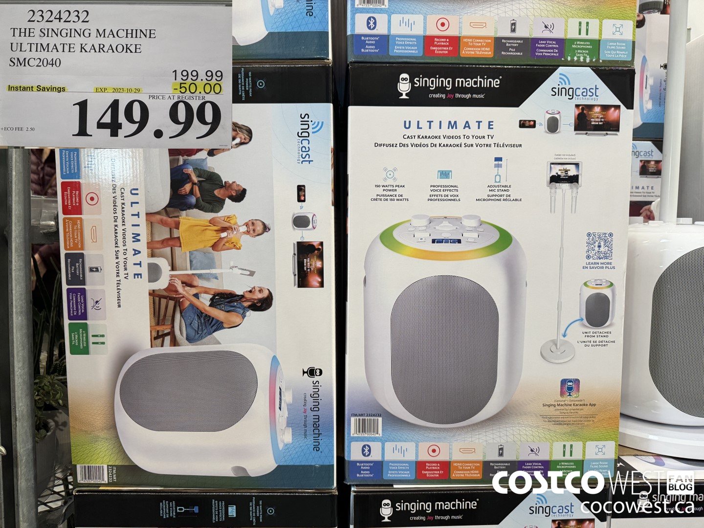 2324232 THE SINGING MACHINE ULTIMATE KARAOKE SMC2040 ($50.00 INSTANT SAVINGS EXPIRES ON 2023-10-29) $149.99