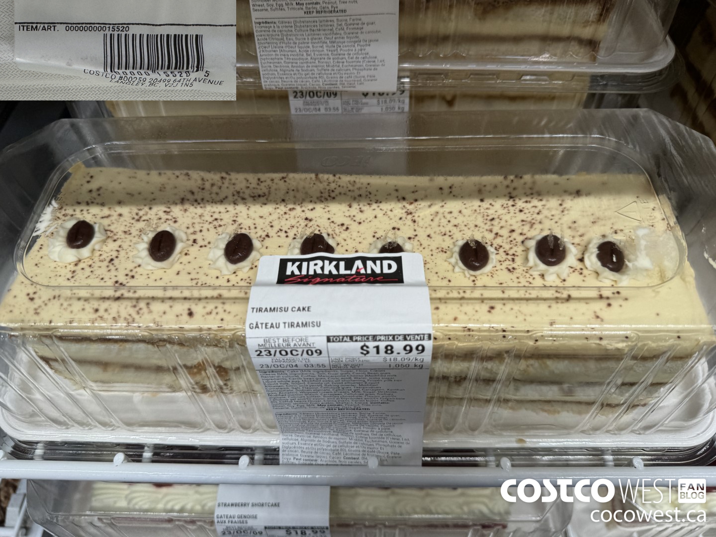 15520 TIRAMISU CAKE $18.99