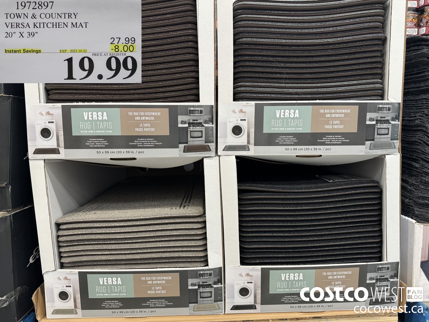 1972897 TOWN & COUNTRY VERSA KITCHEN MAT 20