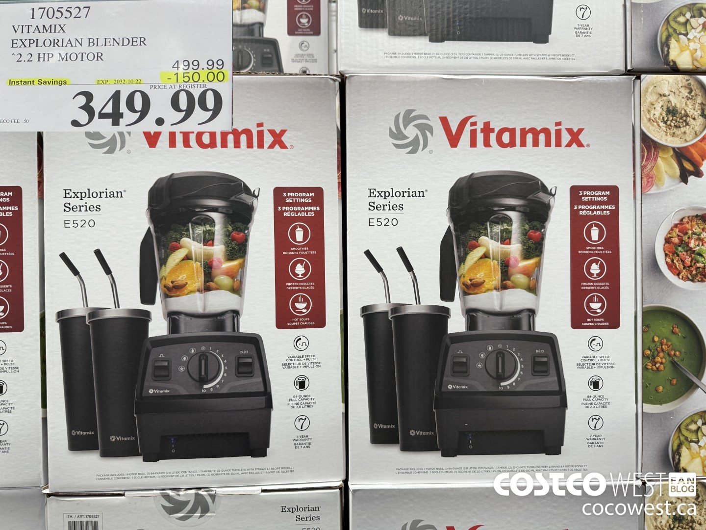 1705527 VITAMIX EXPLORIAN BLENDER 2.2 HP MOTOR ($150.00 INSTANT SAVINGS EXPIRES ON 2023-10-22) $349.99