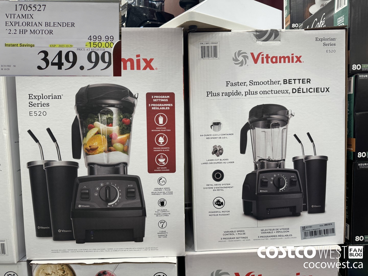 1705527 VITAMIX EXPLORIAN BLENDER 2.2 HP MOTOR ($150.00 INSTANT SAVINGS EXPIRES ON 2023-10-29) $349.99