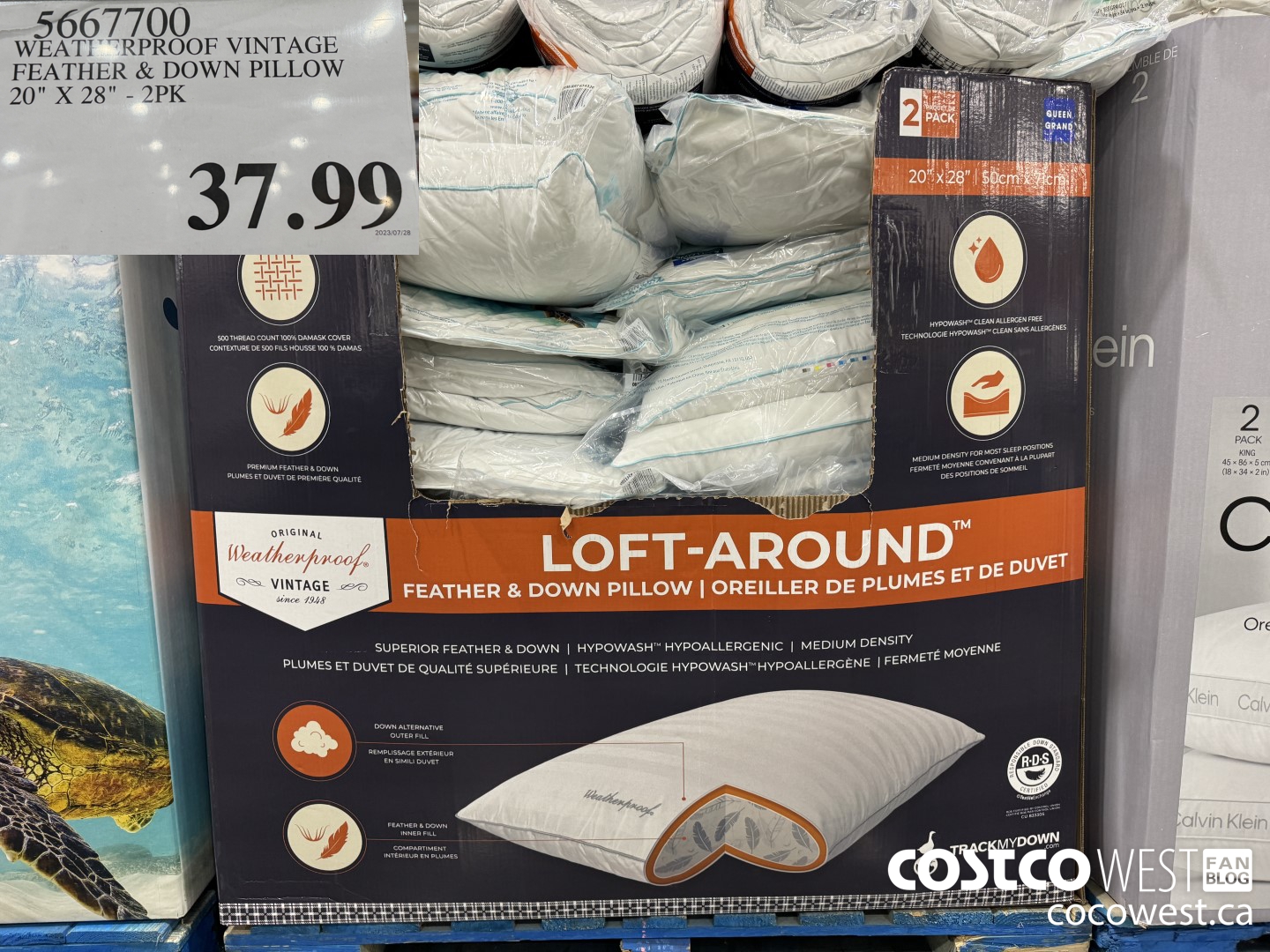 5667700 WEATHERPROOF VINTAGE FEATHER & DOWN PILLOW 20