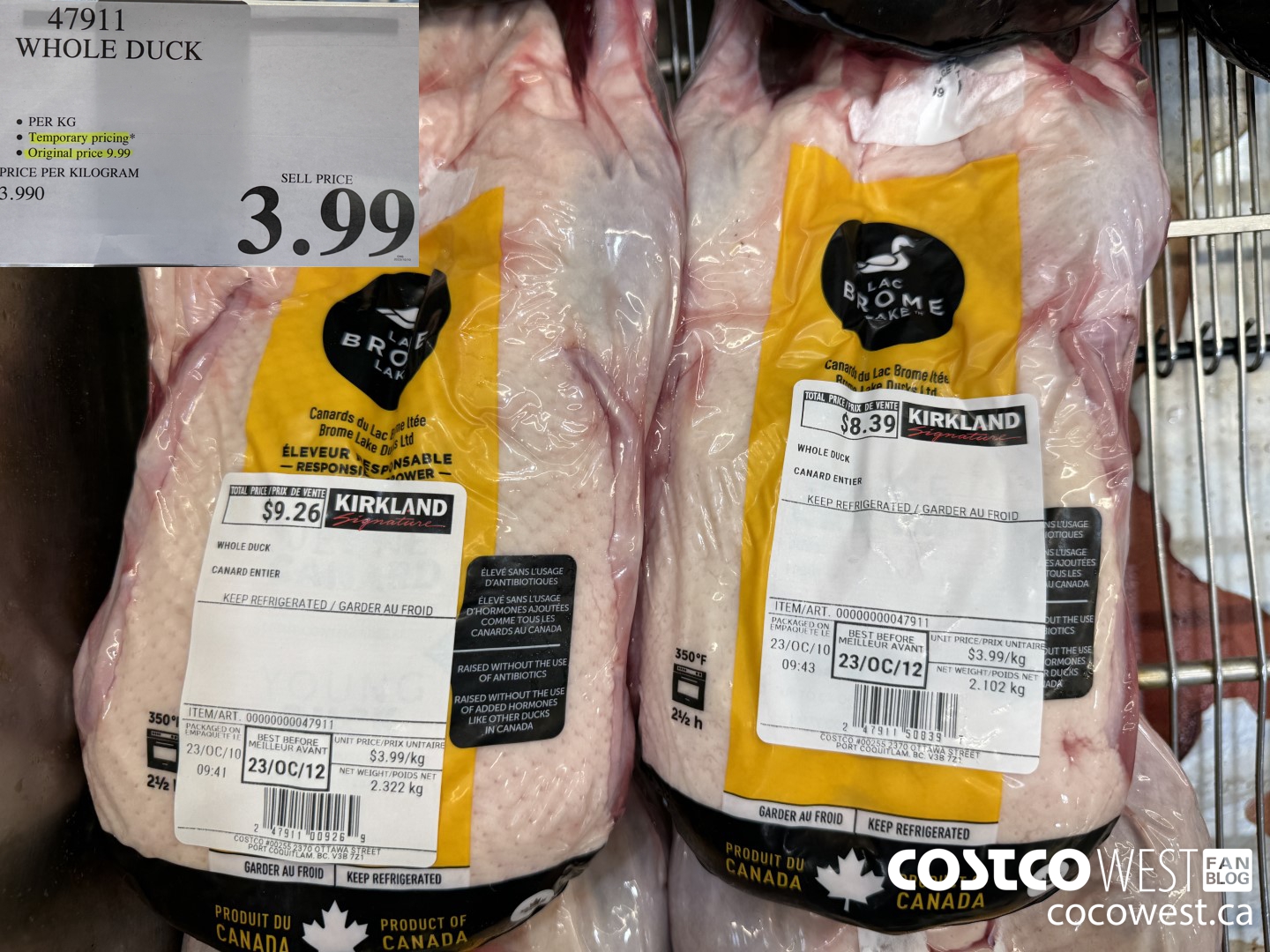 47911 WHOLE DUCK $3.99