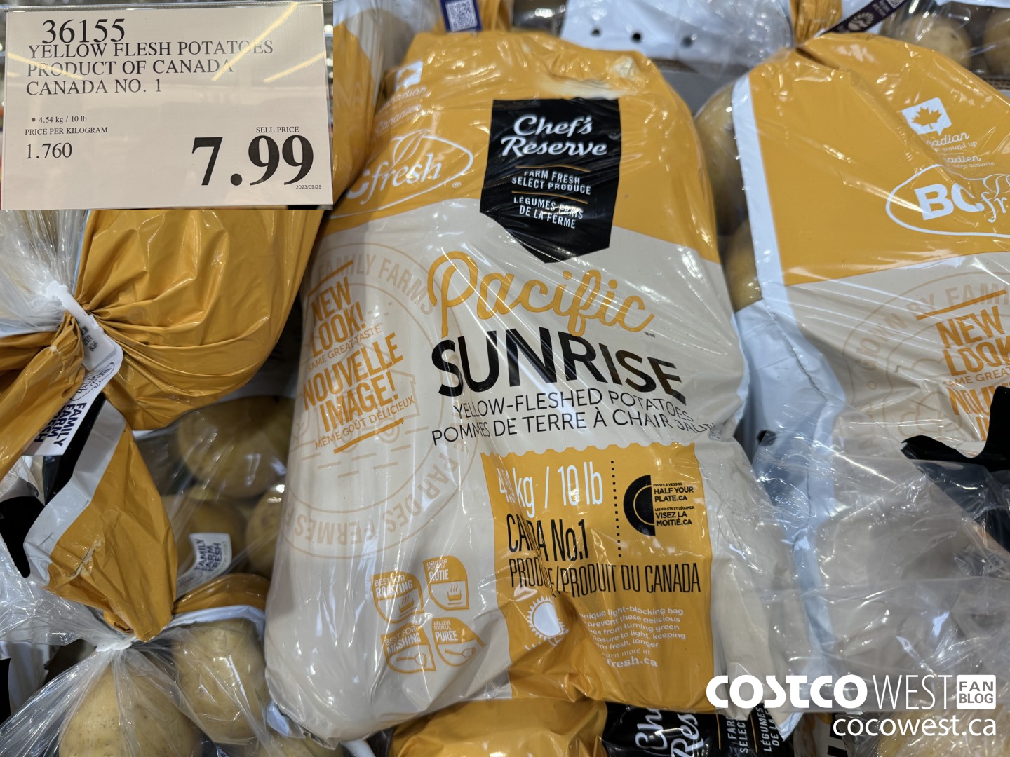 36155 YELLOW FLESH POTATOES PRODUCT OF CANADA CANADA NO. 1 $7.99