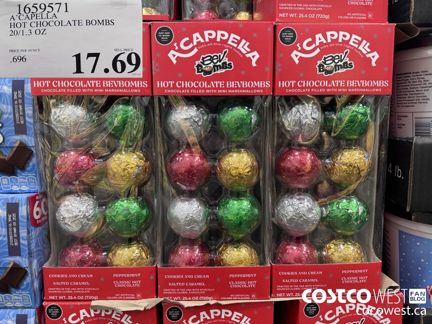 1659571 ACAPELLA HOT CHOCOLATE BOMBS 20/1.3 OZ $17.69