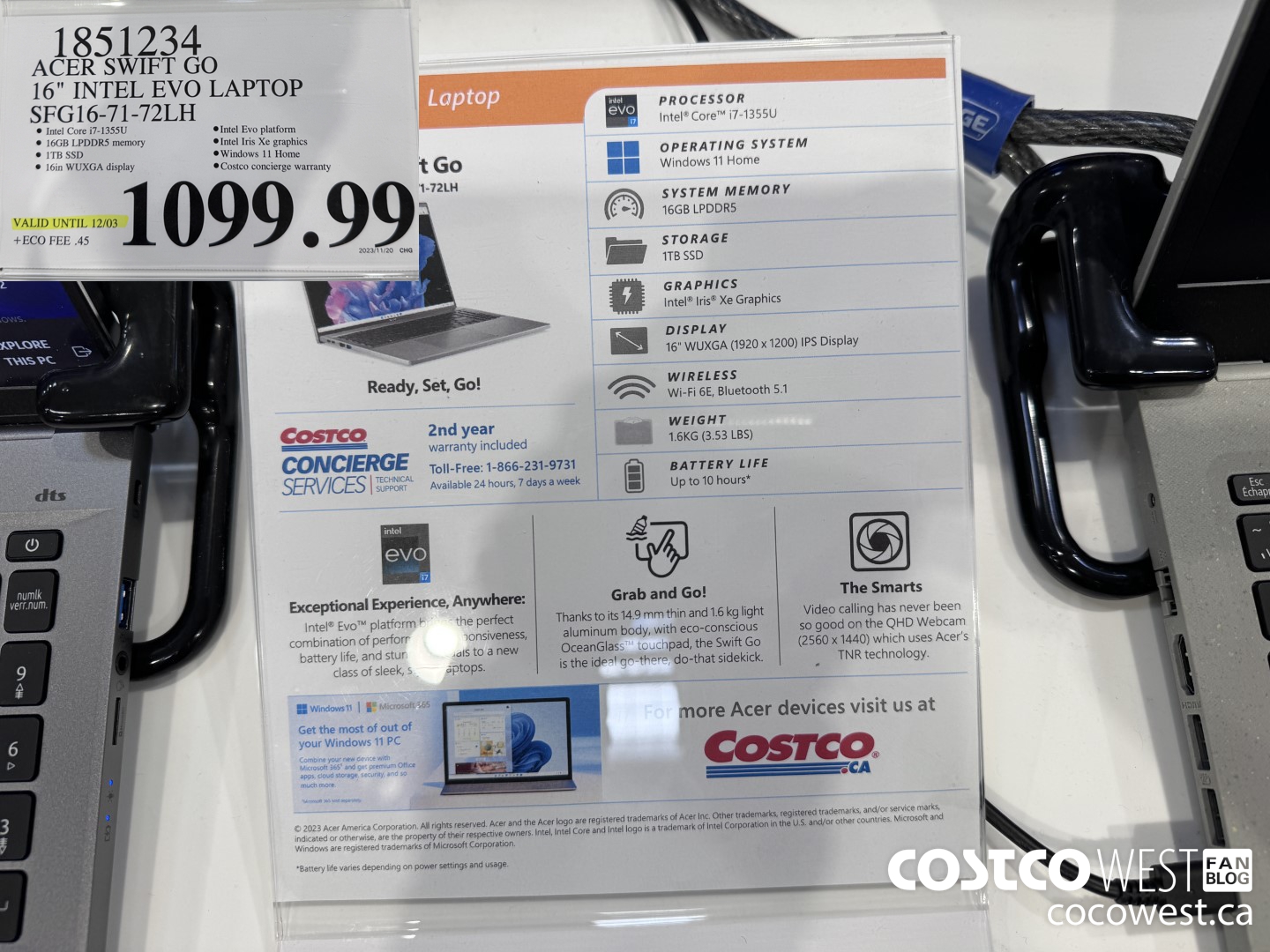 1851234 ACER SWIFT GO 16