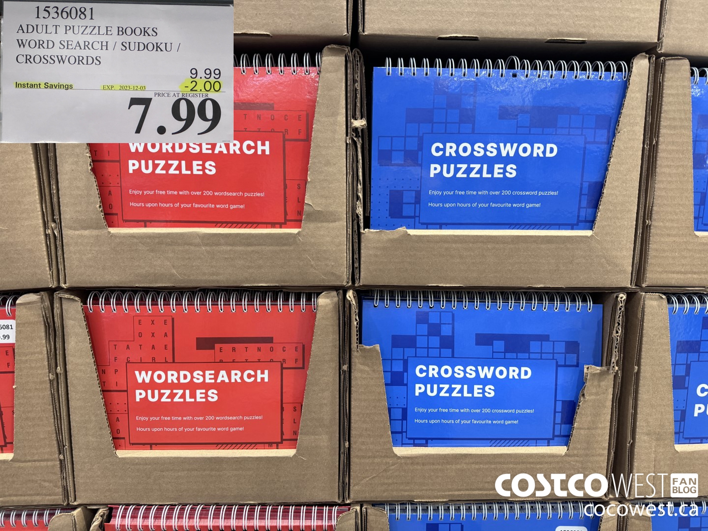 1536081 ADULT PUZZLE BOOKS WORD SEARCH/SUDOKU/CROSSWORDS ($2.00 INSTANT SAVINGS EXPIRES ON 2023-12-03) $7.99