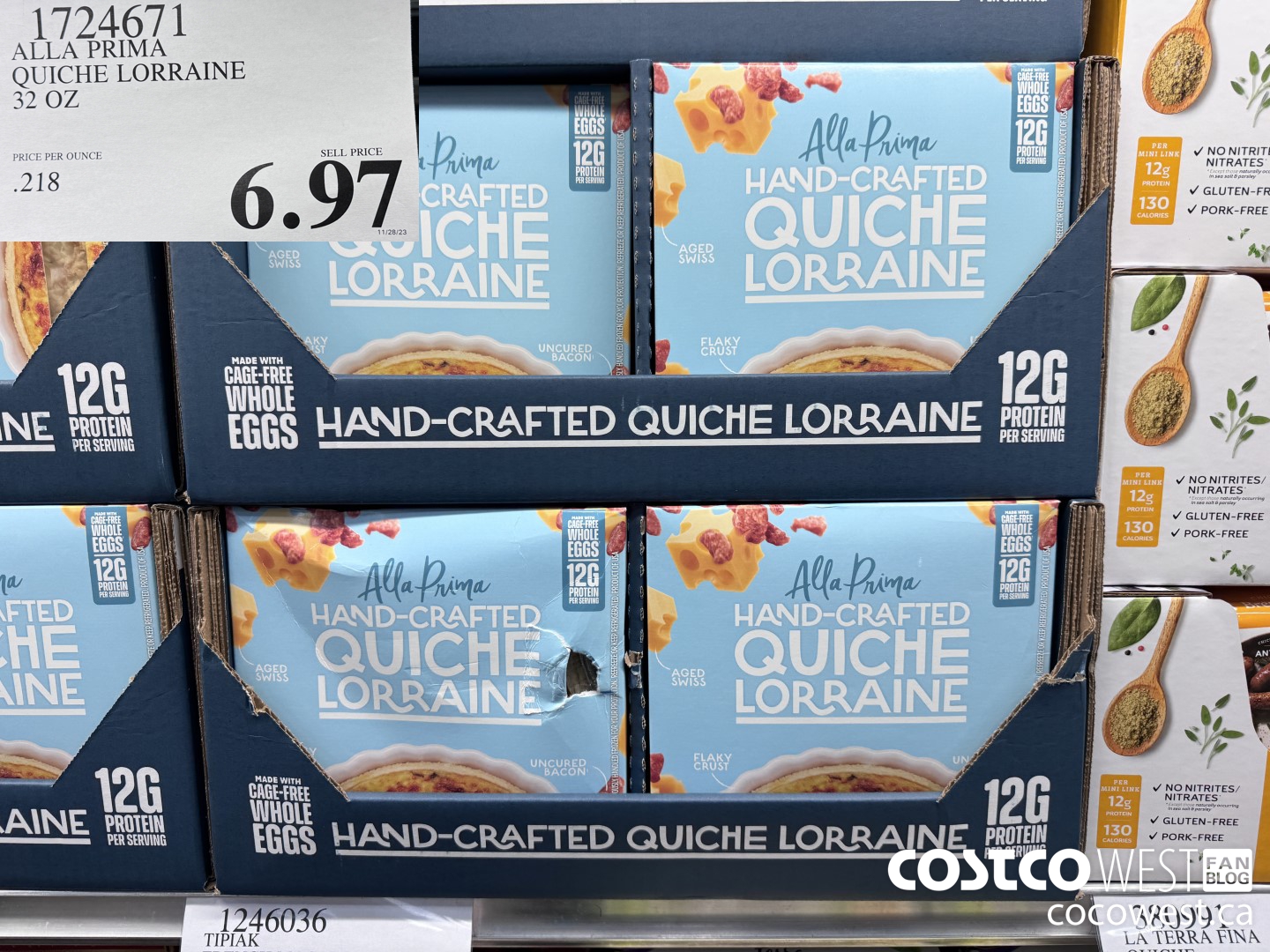 1724671 ALLA PRIMA QUICHE LORRAINE 32 OZ $6.97