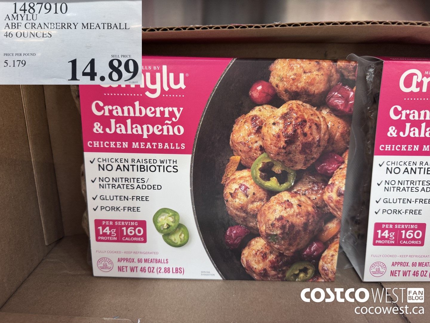 1487910 AMYLU ABF CRANBERRY MEATBALL 46 OUNCES $14.89