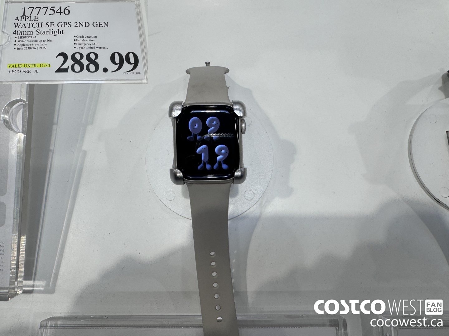 1777546 APPLEWATCH SE GPS 2ND GEN 40MM STARLIGHT (EXPIRES ON 2023-11-30) $288.99