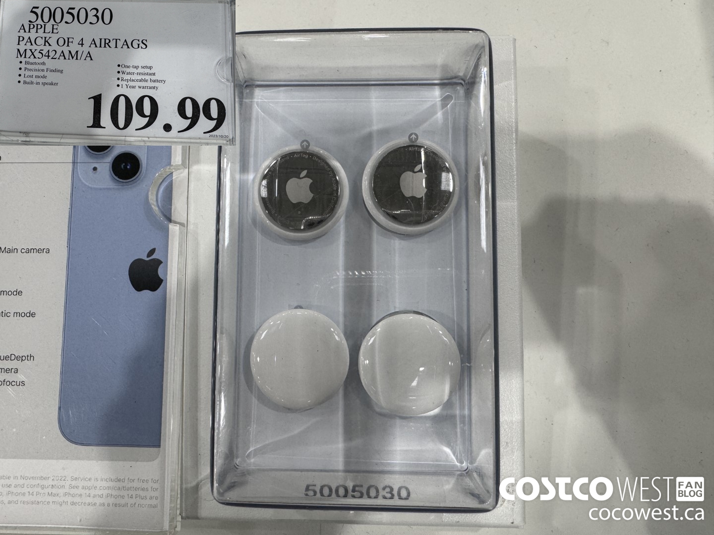 5005030 APPLE AIRTAG PACK OF 4 $109.99