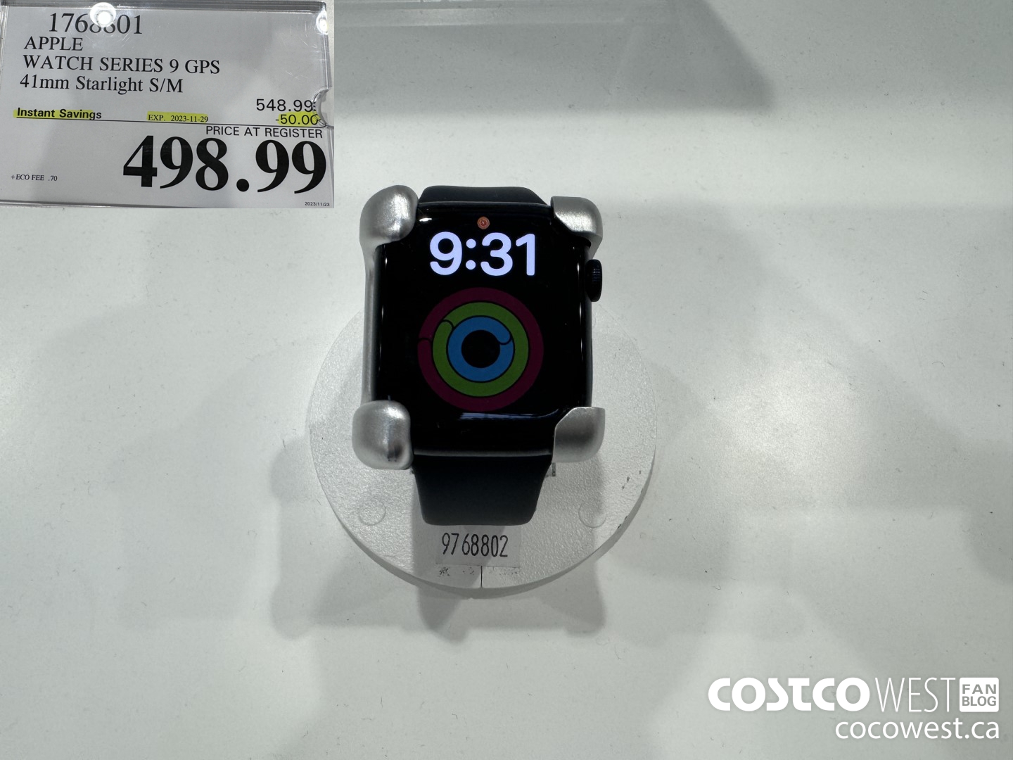 1768801 APPLE WATCH SERIES 8 GPS 41MM STARLIGHT S/M ($50.00 INSTANT SAVINGS EXPIRES ON 2023-11-29) $498.99