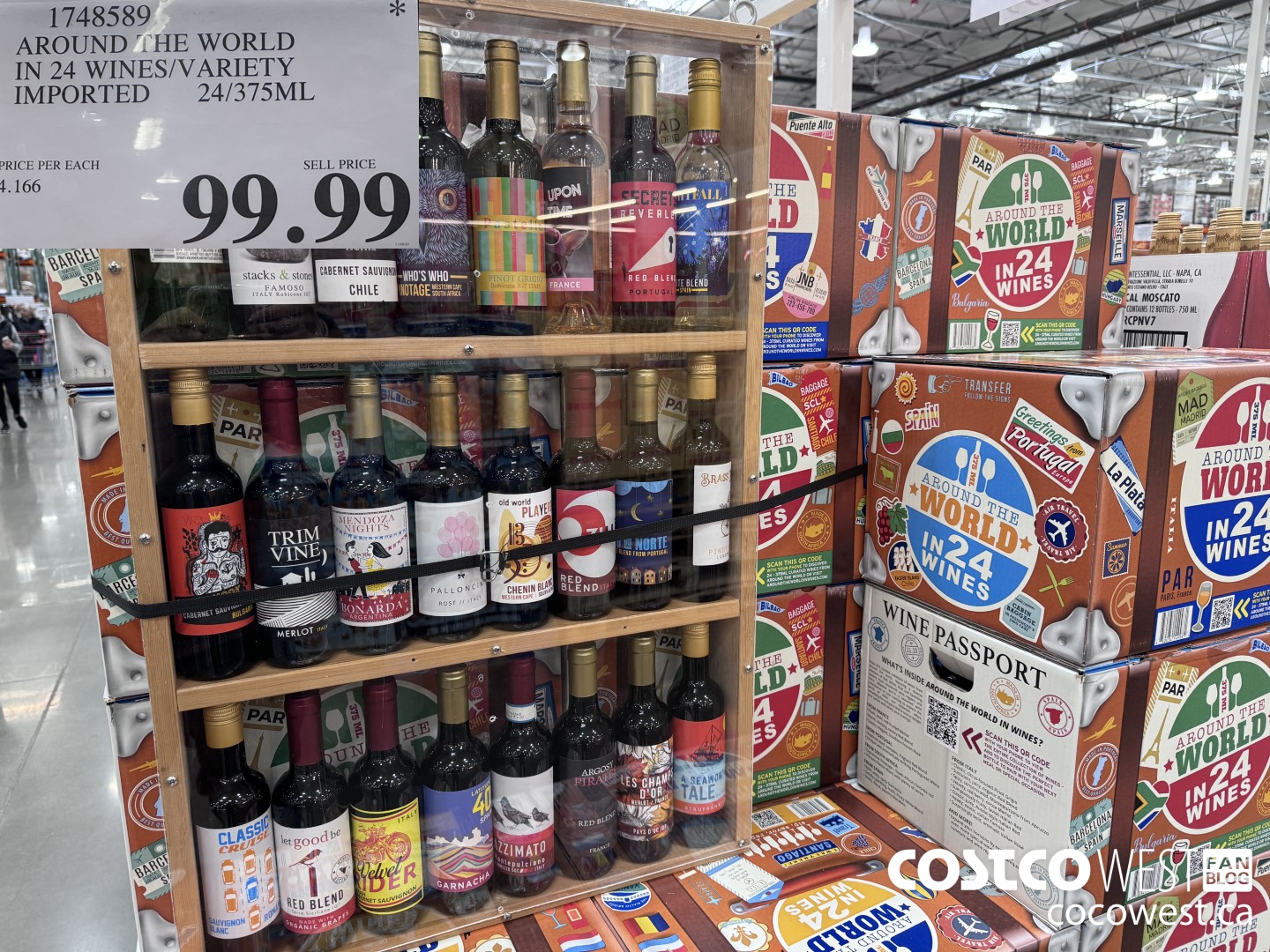 1748589 AROUND THE WORLD IN 24 WINES/VARIETY IMPORTED 24/375 ML $99.99