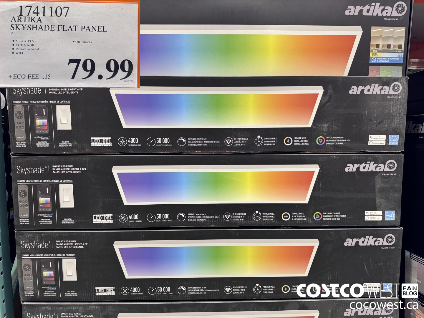 1741107 ARTIKA SKYSHADE FLAT PANEL $79.99