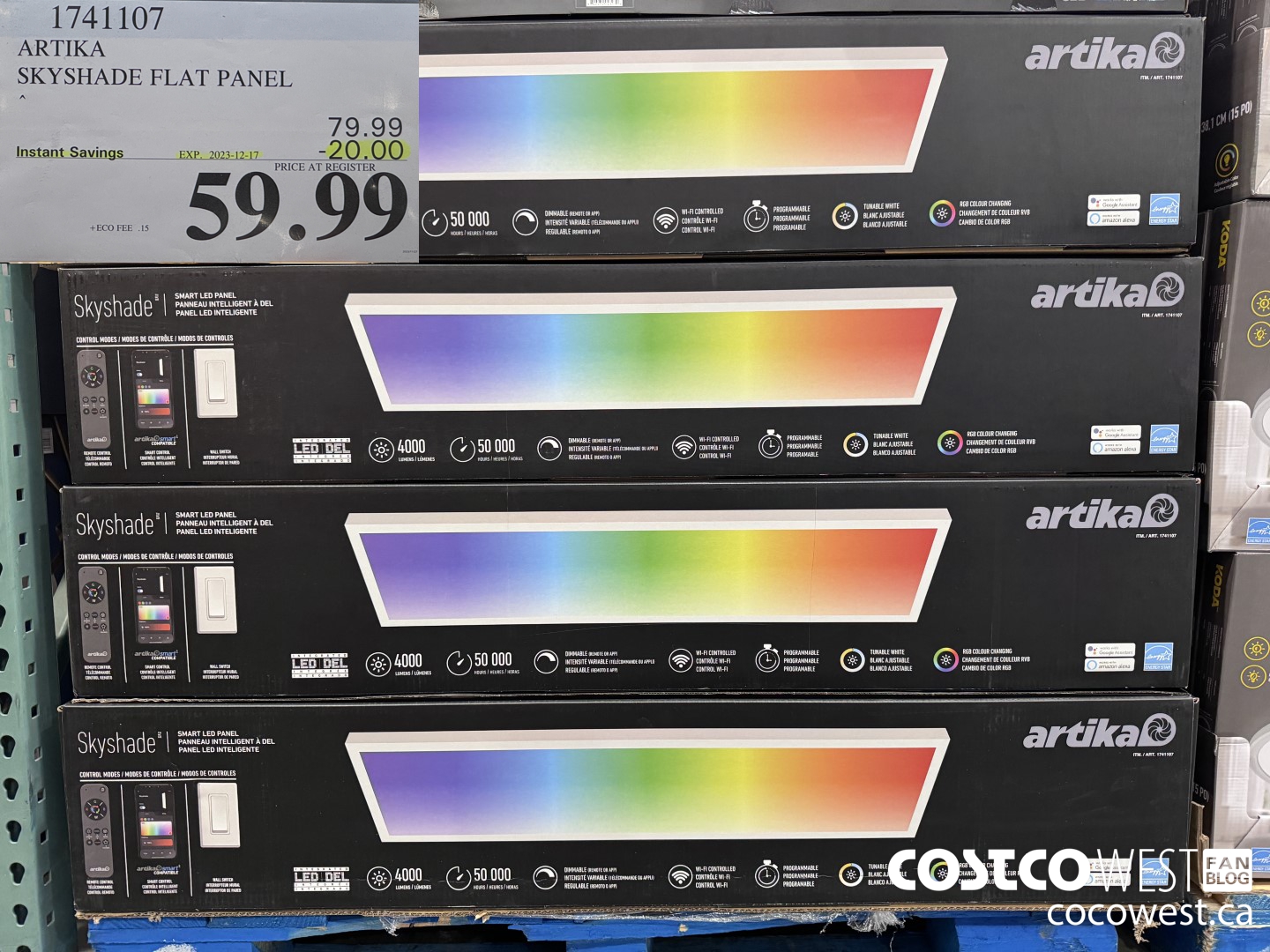 1741107 ARTIKA SKYSHADE FLAT PANEL ($20.00 INSTANT SAVINGS EXPIRES ON 2023-12-17) $59.99