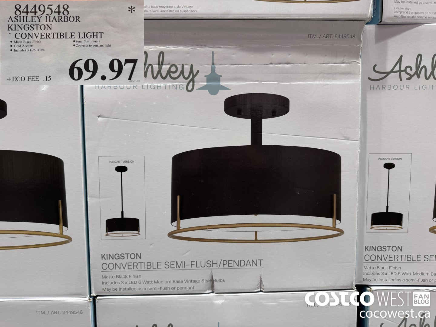 8449548 ASHLEY HARBOR KINGSTON CONVERTIBLE LIGHT $69.97