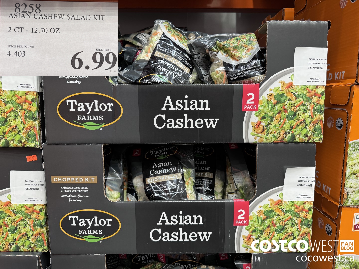 8258 ASIAN CASHEW SALAD KIT 2 CT - 12.7 OZ $6.99