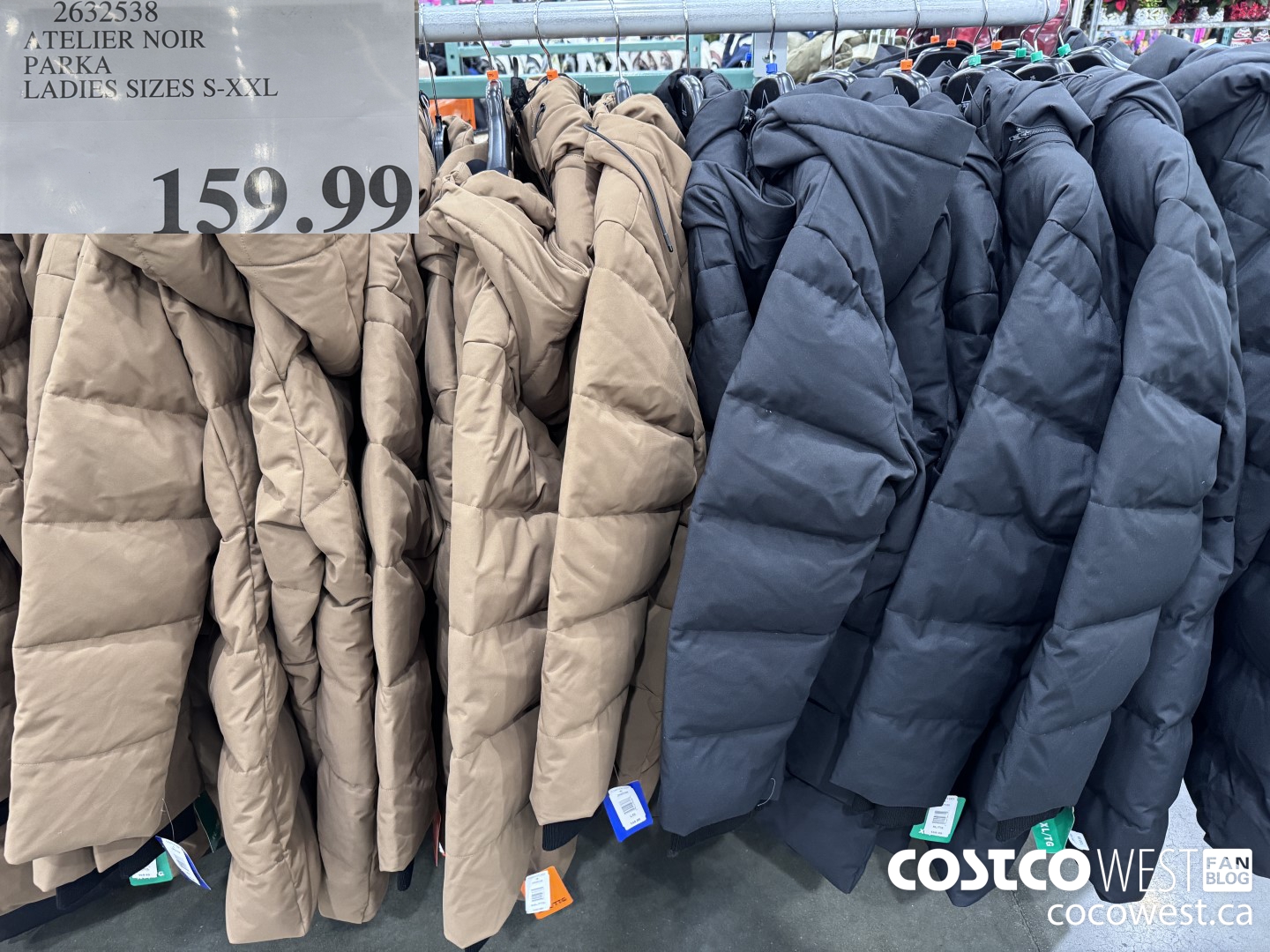 2632538 ATELIER NOIR PARKA LADIES SIZES S-XXL $159.99