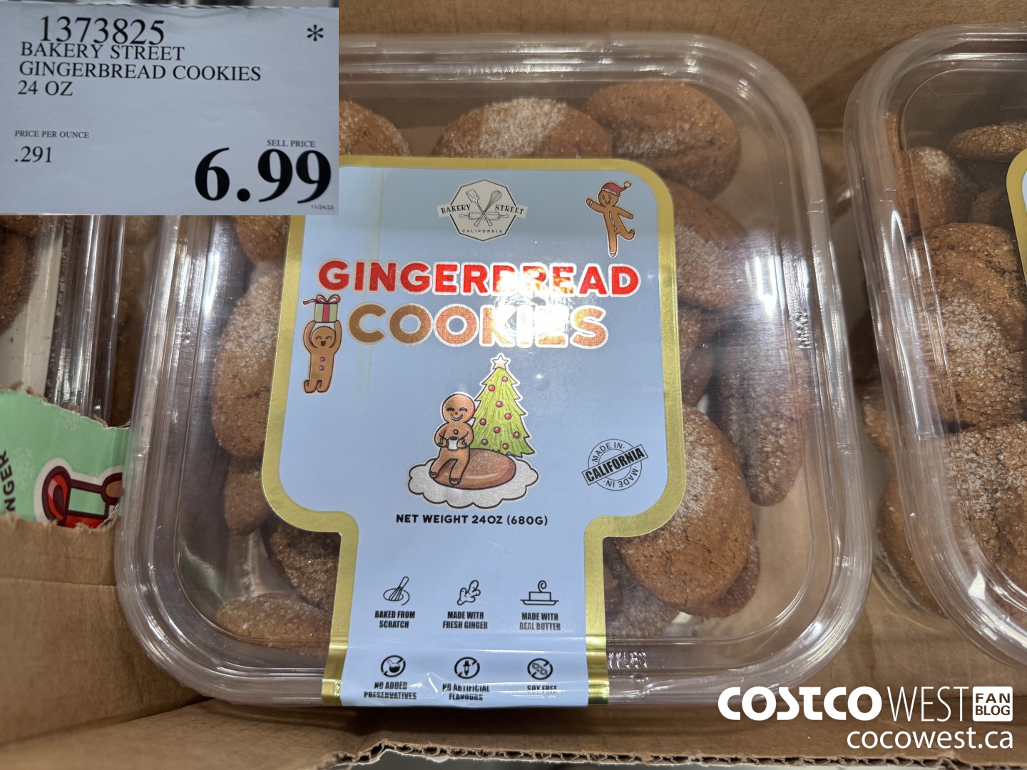 1373825 BAKERY STREET GINGERBREAD COOKIES 24 OZ $6.99