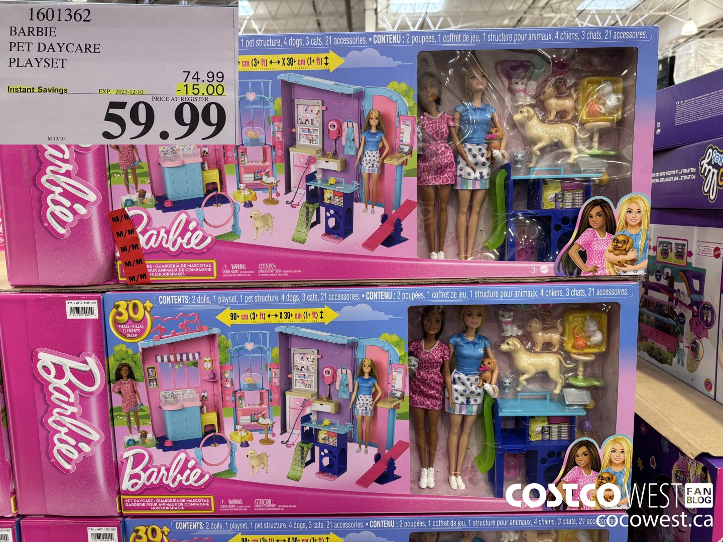 1601362 BARBIE PET DAYCARE PLAYSET ($15.00 INSTANT SAVINGS EXPIRES ON 2023-12-10) $59.99