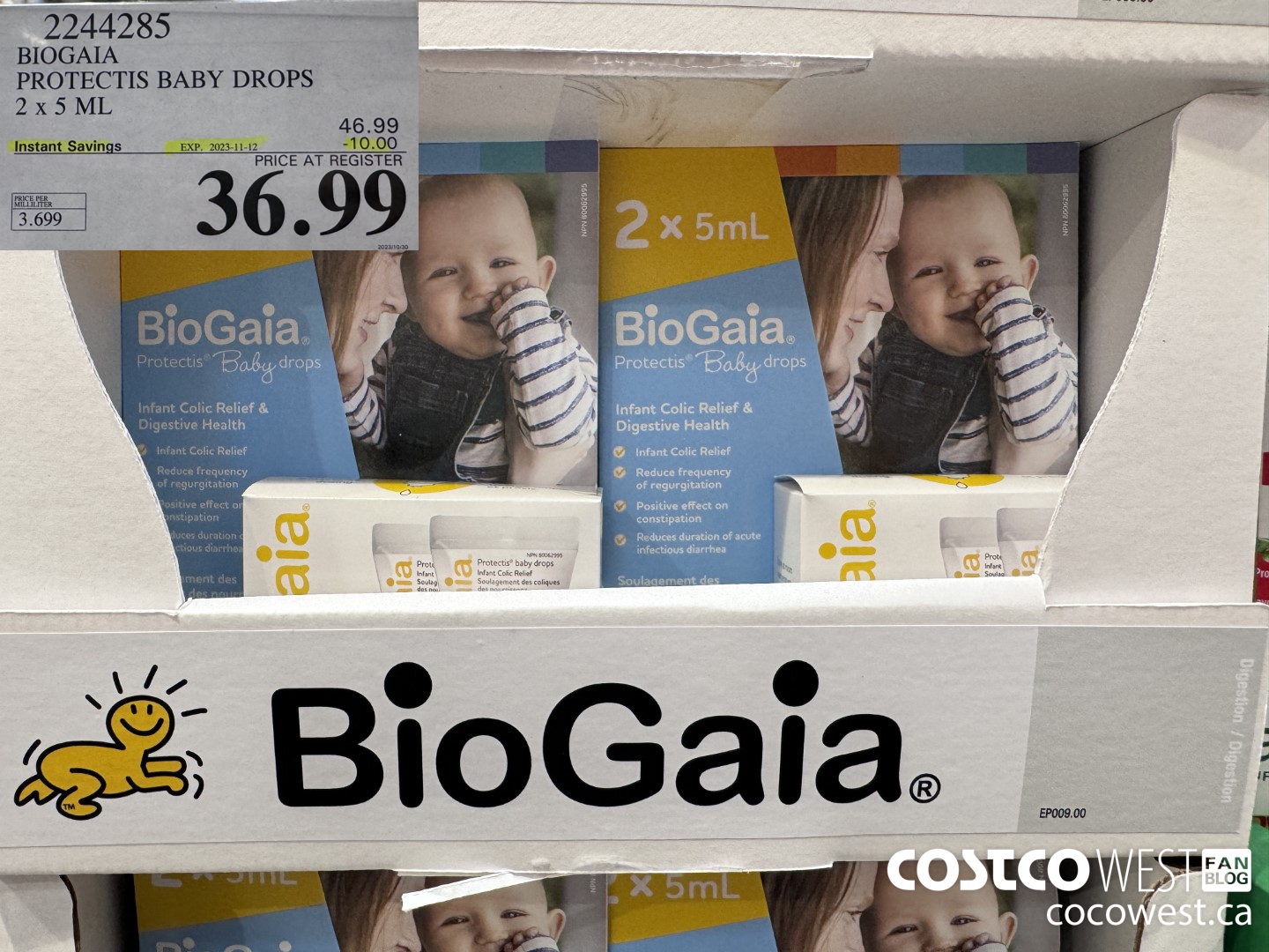 2244285 BIOGAIA PROTECTIS BABY DROPS 2 X 5 ML ($10.00 INSTANT SAVINGS EXPIRES ON 2023-11-12) $36.99