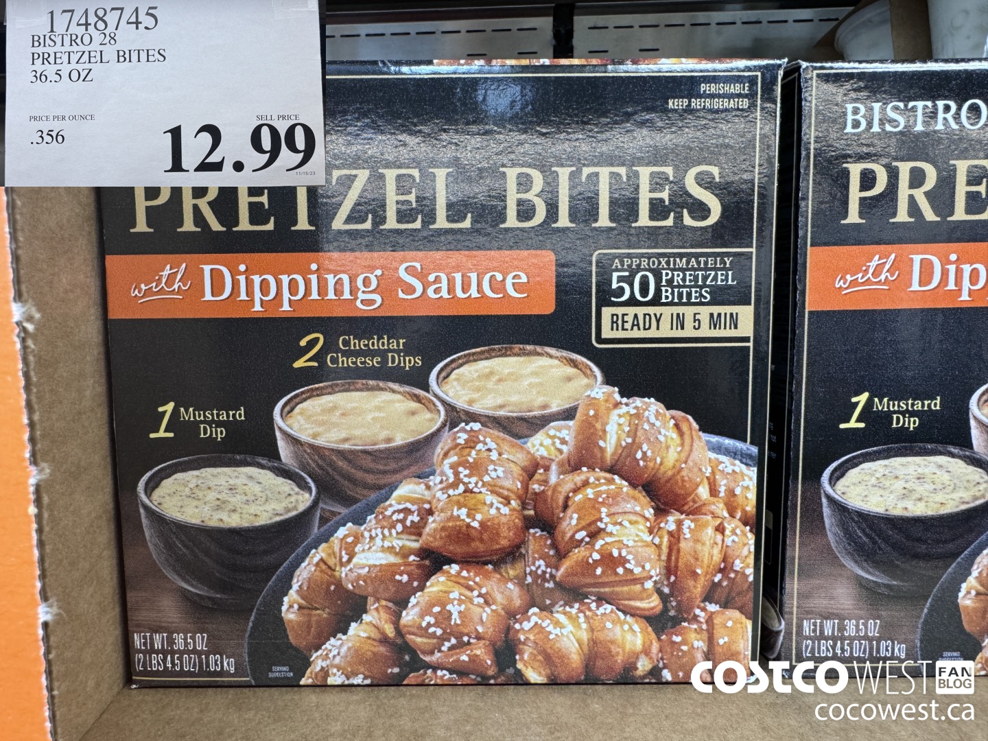 1748745 BISTRO 28 PRETZEL BITES 36.5 OZ $12.99