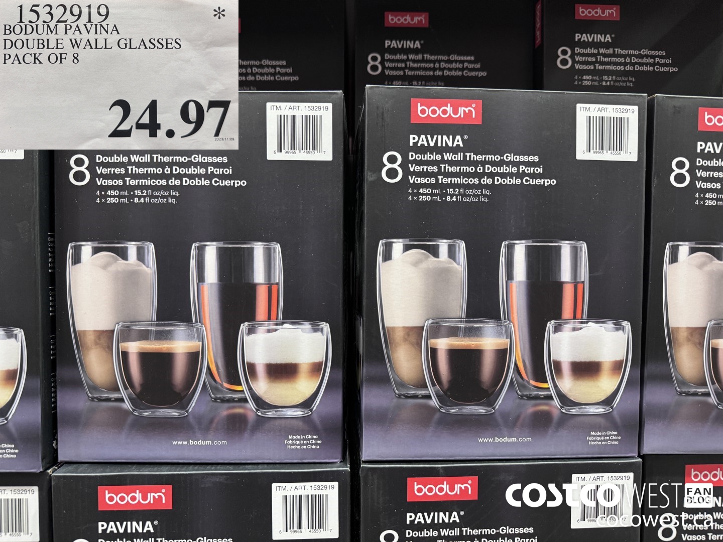 BODUM Pavina Double Wall Thermo-Glasses - 12 fl.oz - Set of 6 - The Tree &  Vine