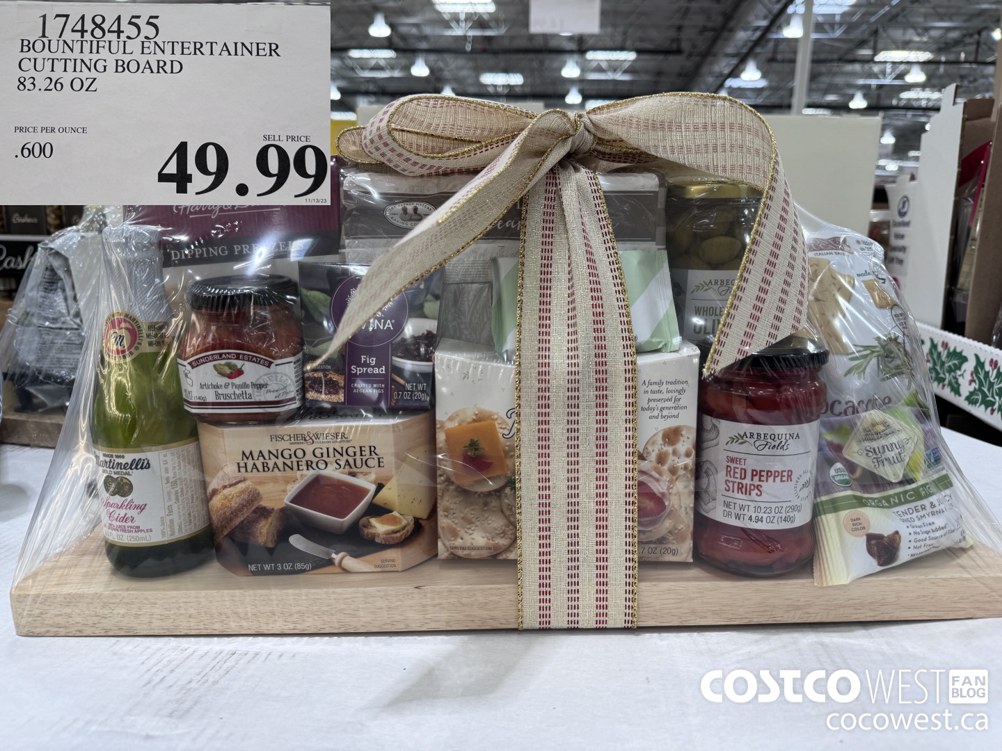 1748455 BOUNTIFUL ENTERTAINER CUTTING BOARD 83.26 OZ $49.99