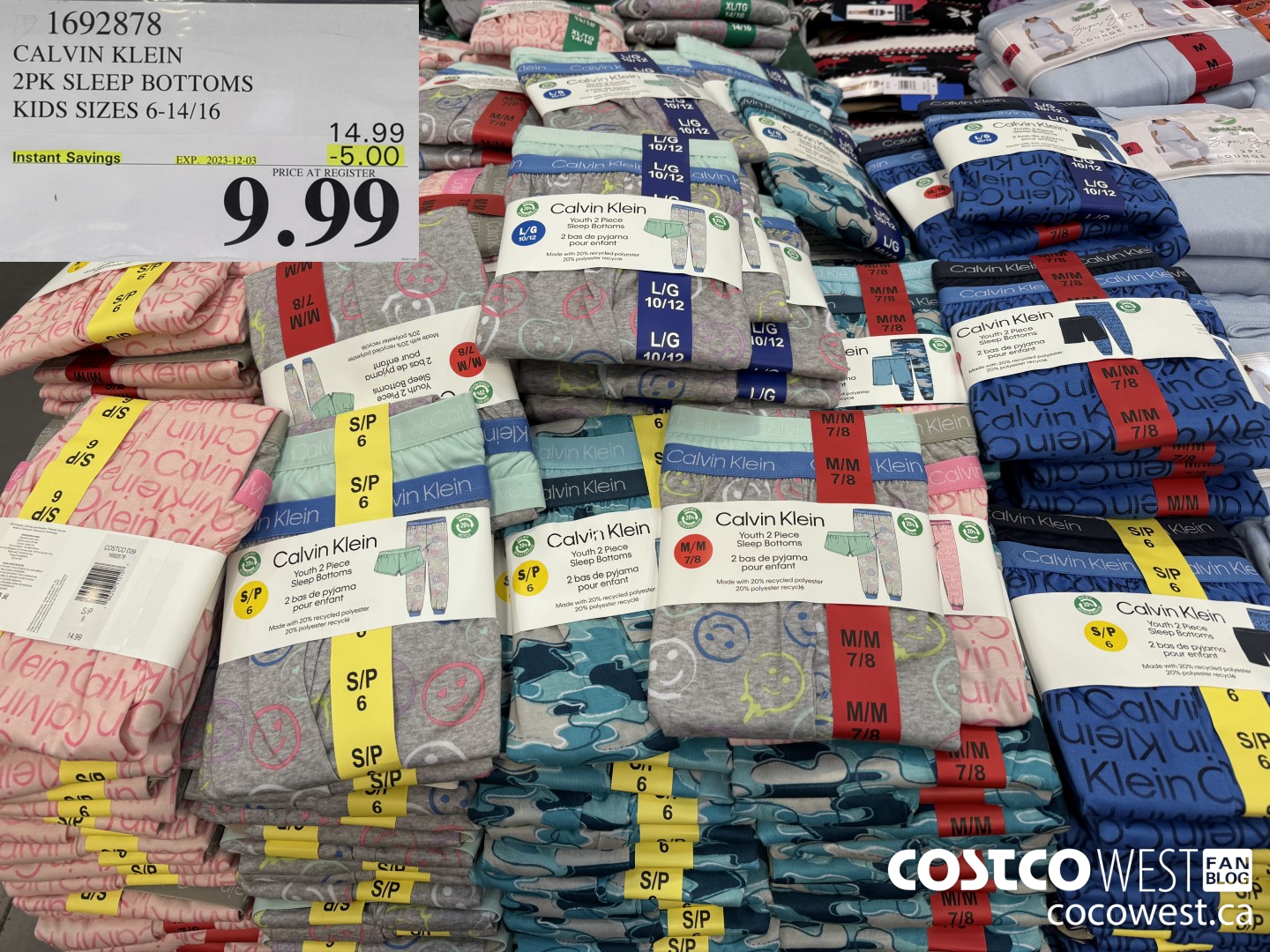 1692878 CALVIN KLEIN 2PK SLEEP BOTTOMS KIDS SIZES 6-14/16 ($5.00 INSTANT SAVINGS EXPIRES ON 2023-12-03) $9.99