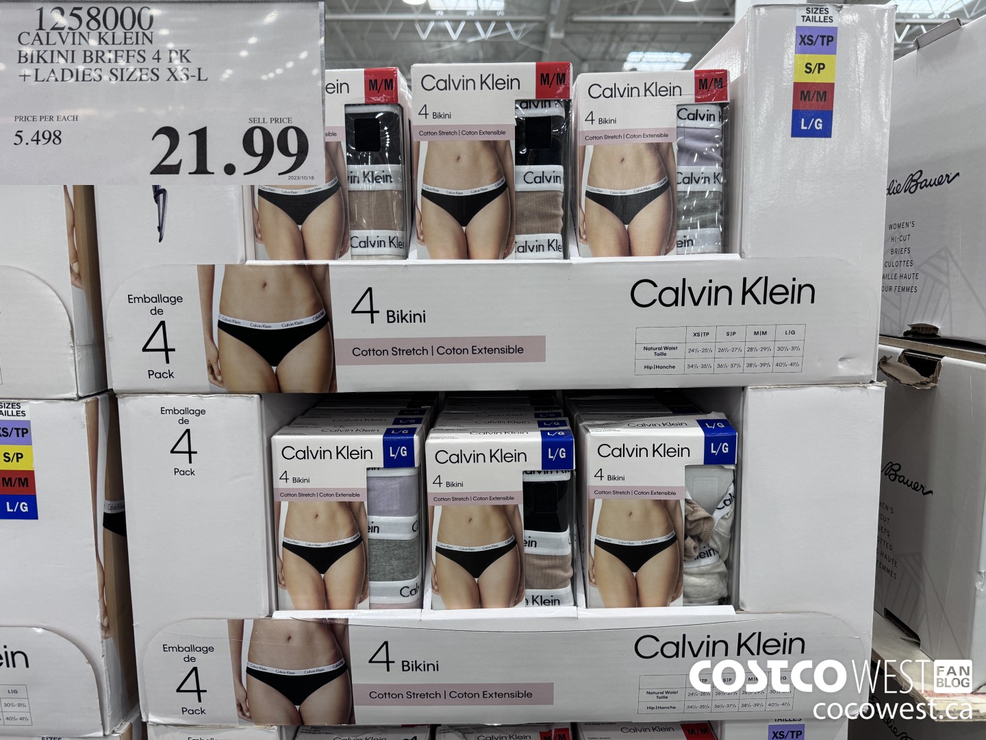 1258000 CALVIN KLEIN BIKINI 4PK LADIES SIZES XS-L $21.99