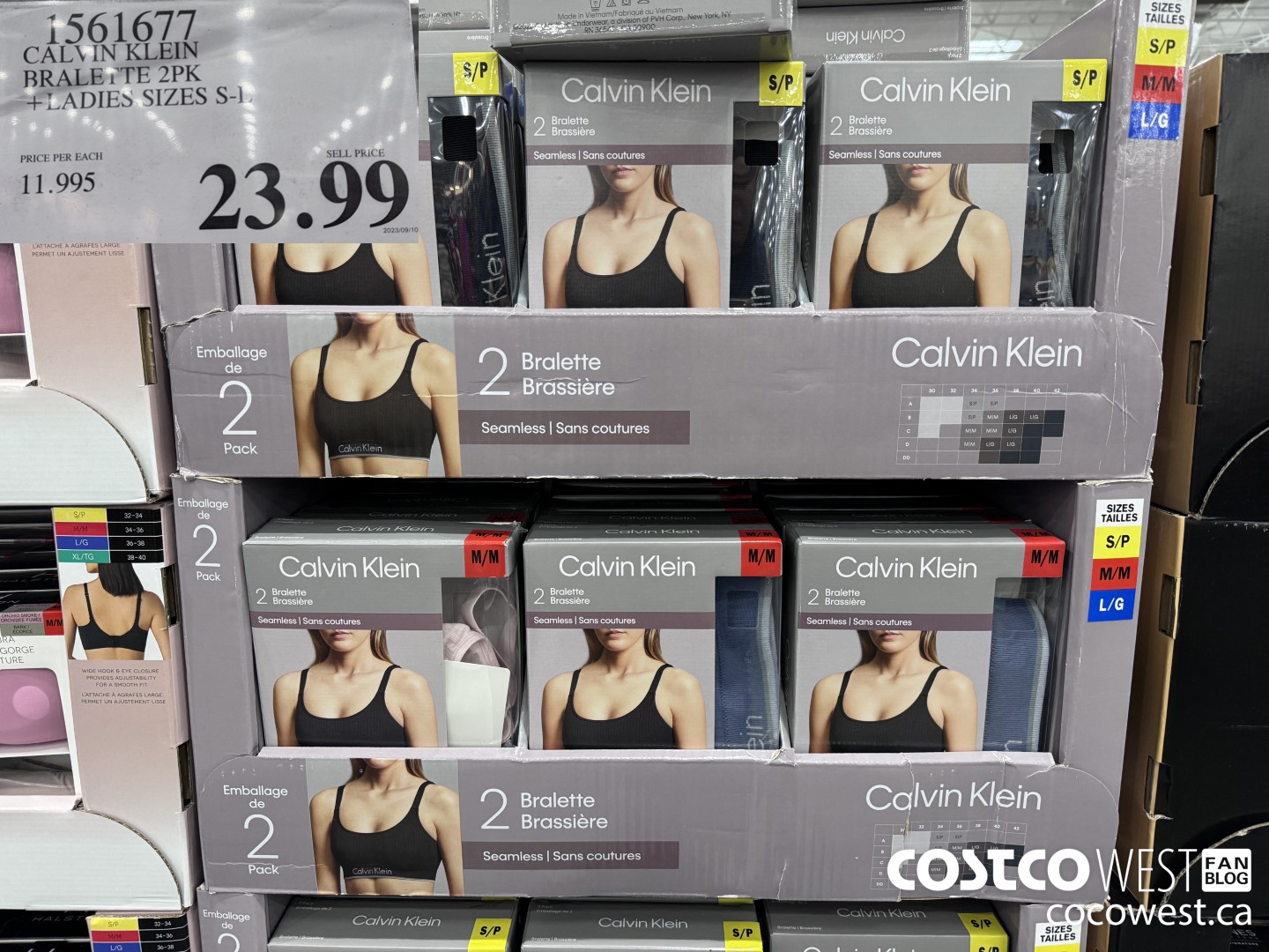 1561677 CALVIN KLEIN BRALETTE 2PK LADIES SIZES S-L  $23.99