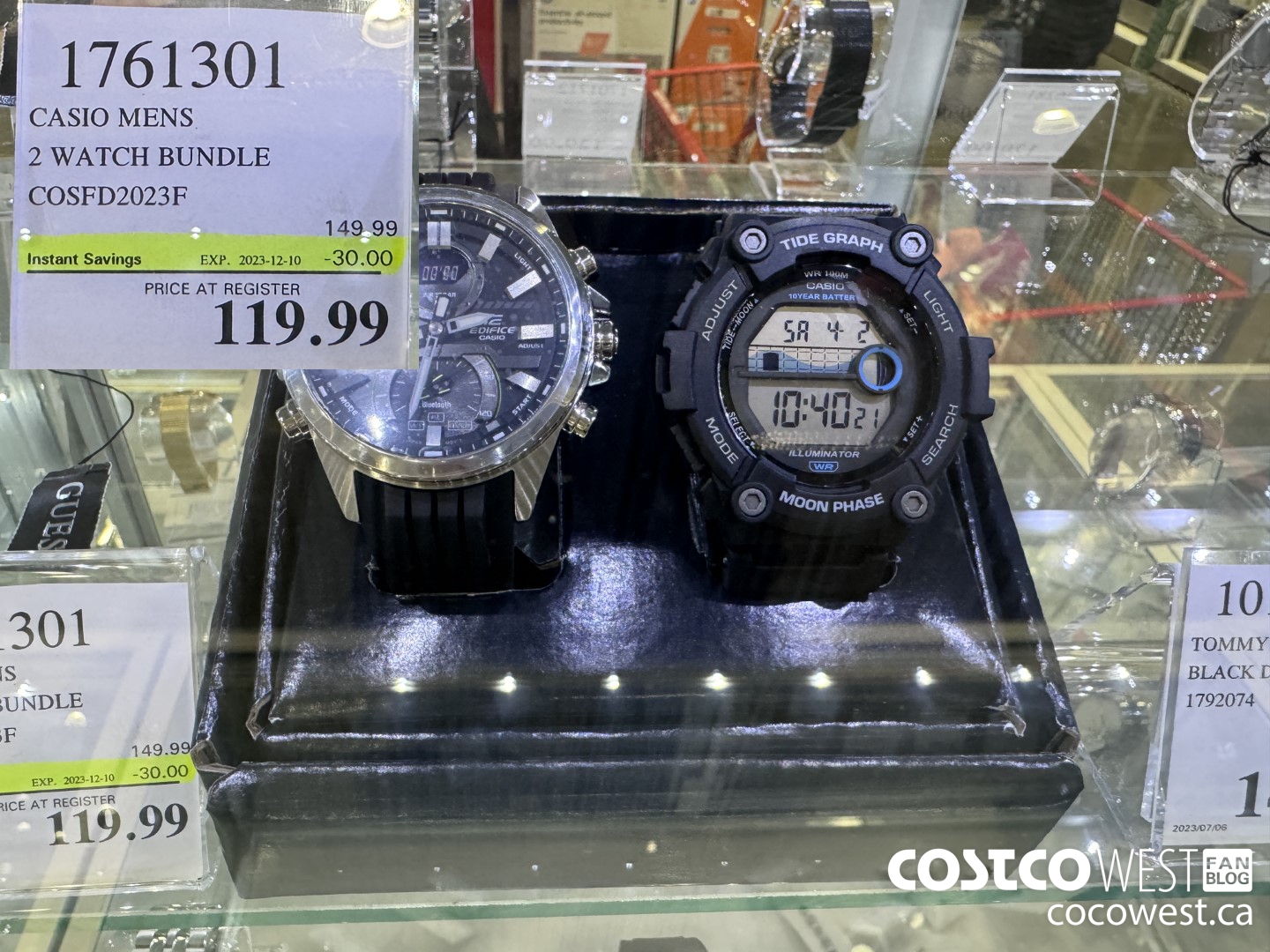 1761301 CASIO MENS 2 WATCH BUNDLE COSFD2023F ($30.00 INSTANT SAVINGS EXPIRES ON 2023-12-10) $119.99