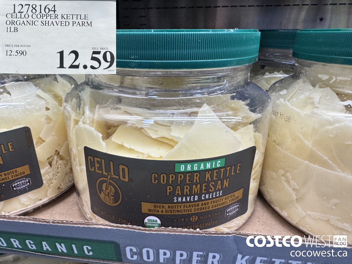 1278164 CELLO COPPER KETTLE ORGANIC SHAVED PARM 1LB $12.59