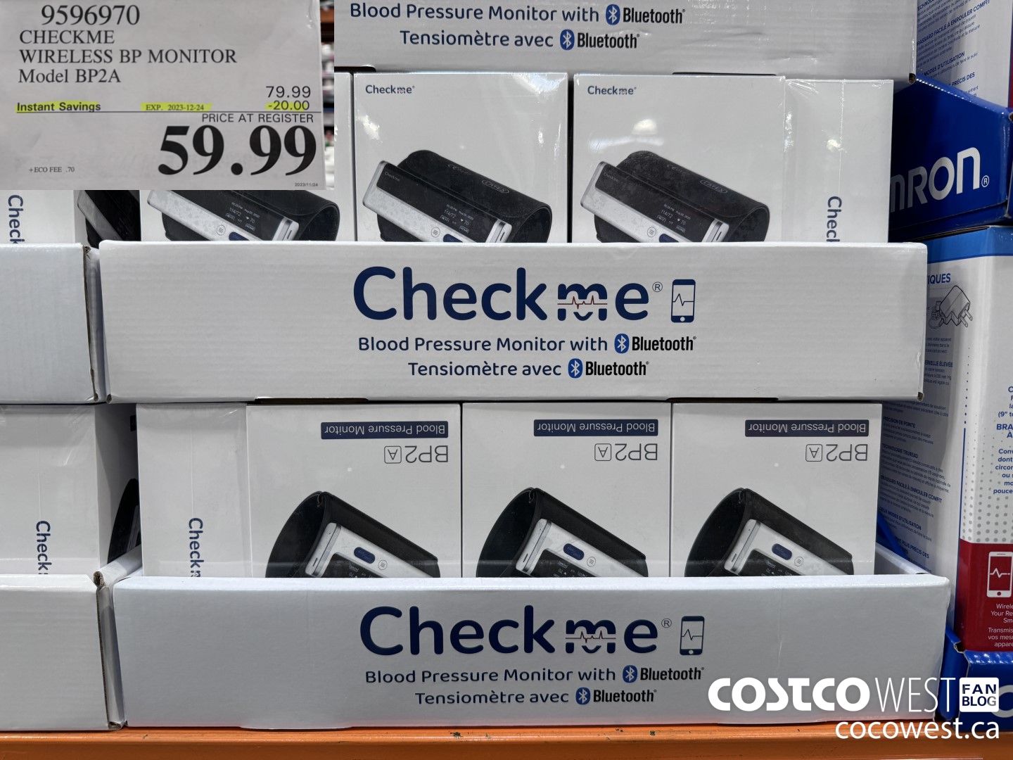 9596970 CHECKME WIRELESS BP MONITOR MODEL BP2A ($20.00 INSTANT SAVINGS EXPIRES ON 2023-12-24) $59.99