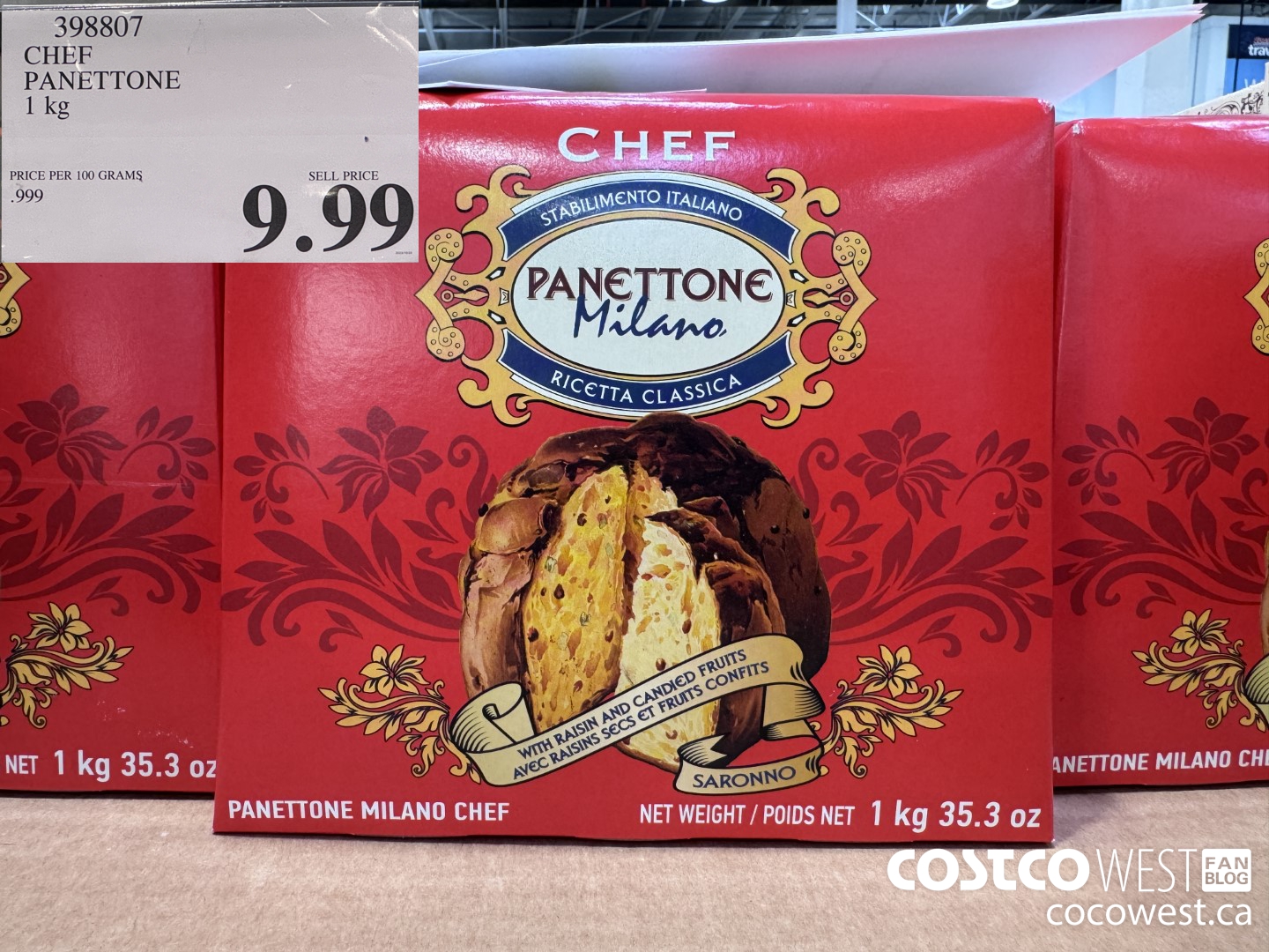 398807 CHEF PANETTONE 1 kg $9.99