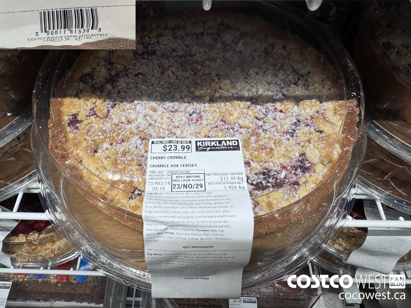 1761538 CHERRY CRUMBLE $23.99