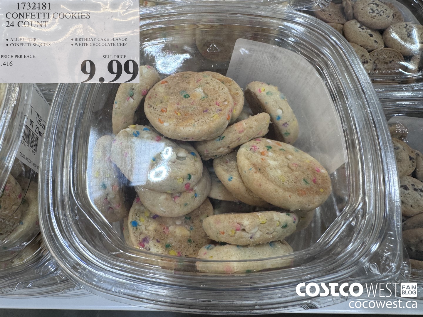 1732181 CONFETTI COOKIES 24 COUNT $9.99
